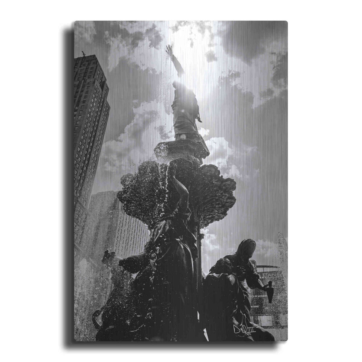 Luxe Metal Art 'Built from the Ground Up III' by Donnie Quillen Metal Wall Art