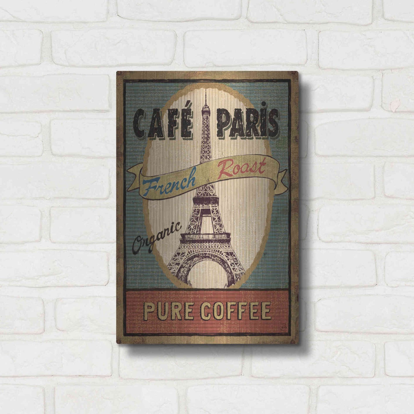 Luxe Metal Art 'Coffee Blend II' by Daphne Brissonet, Metal Wall Art,12x16