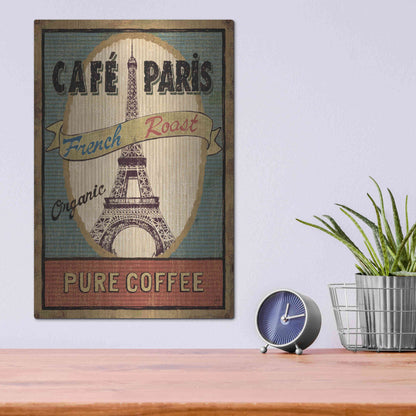 Luxe Metal Art 'Coffee Blend II' by Daphne Brissonet, Metal Wall Art,12x16