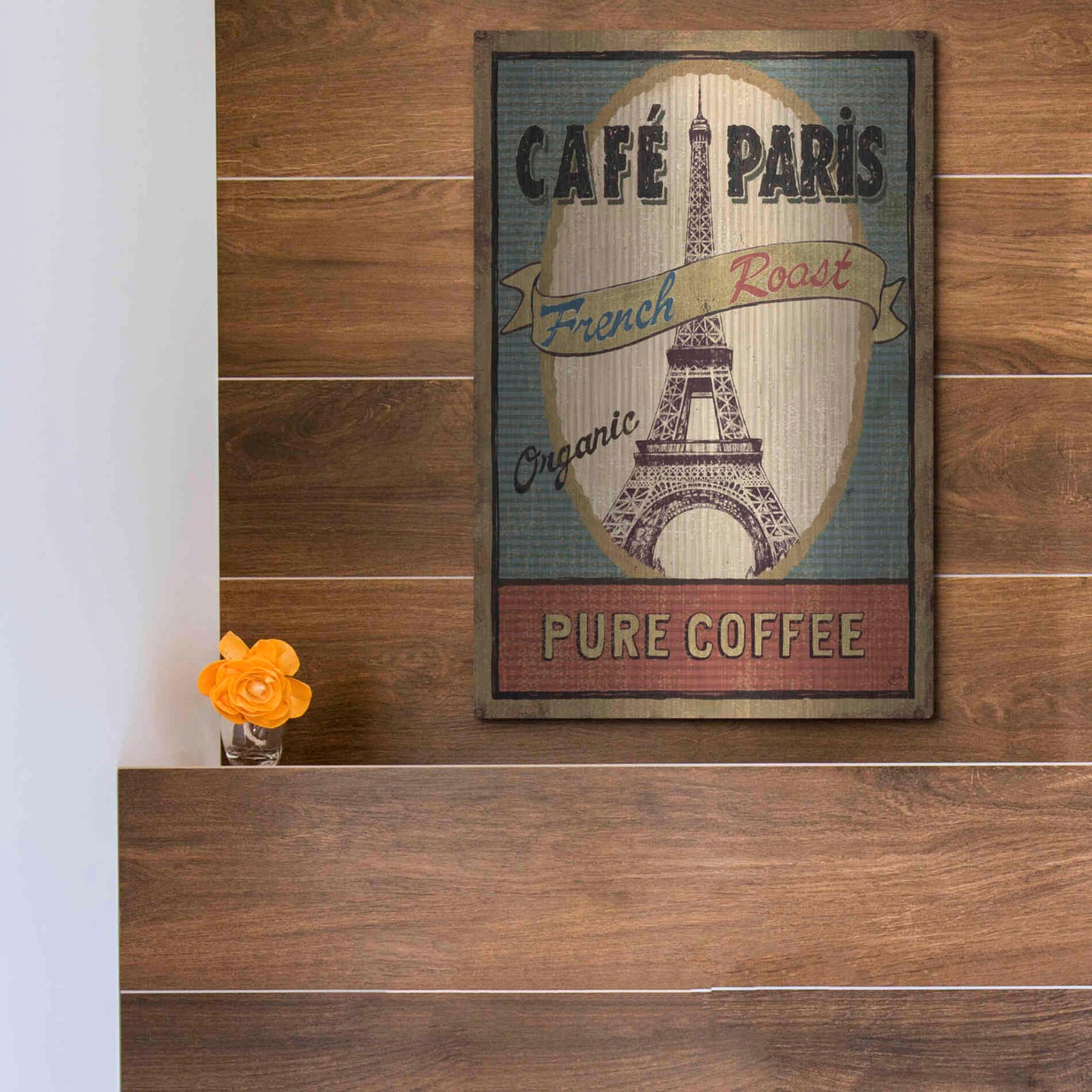 Luxe Metal Art 'Coffee Blend II' by Daphne Brissonet, Metal Wall Art,12x16