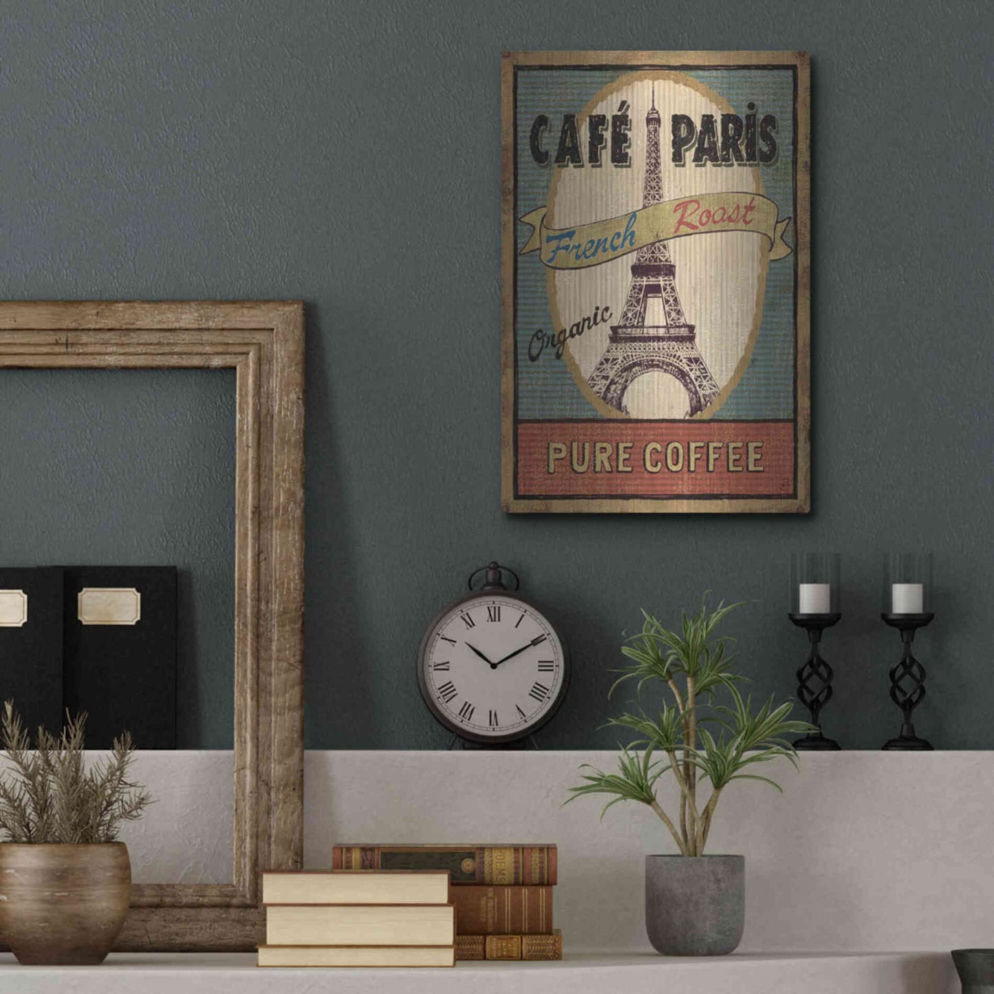 Luxe Metal Art 'Coffee Blend II' by Daphne Brissonet, Metal Wall Art,12x16