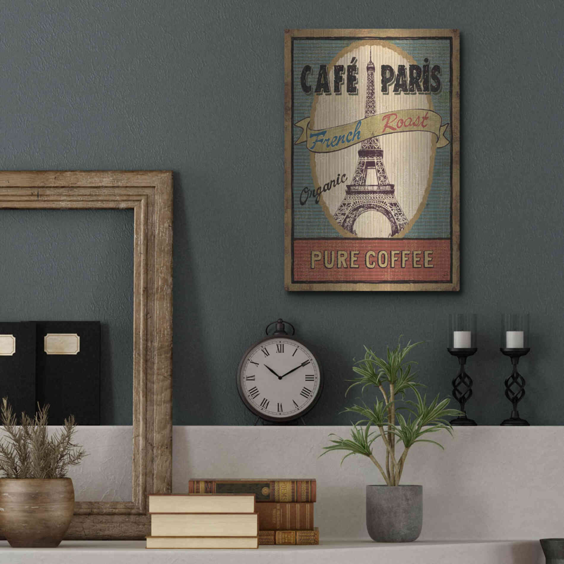 Luxe Metal Art 'Coffee Blend II' by Daphne Brissonet, Metal Wall Art,12x16