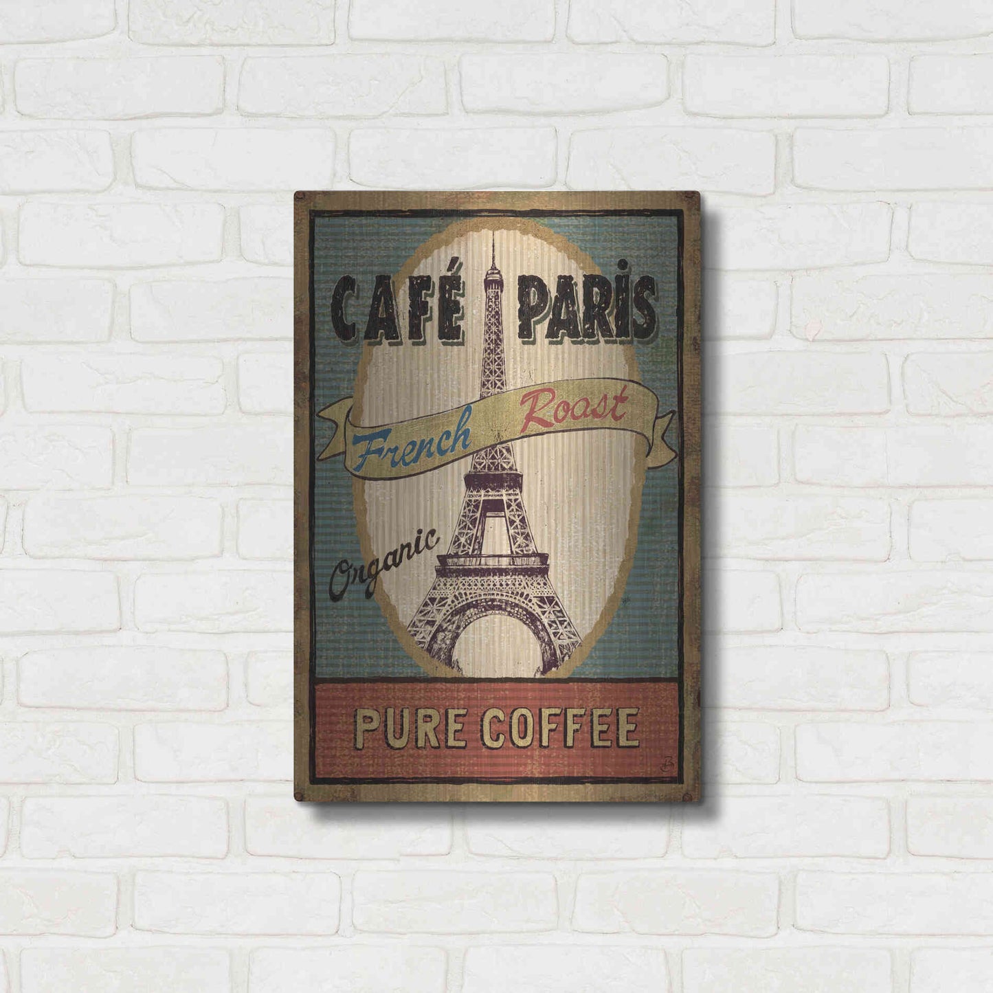 Luxe Metal Art 'Coffee Blend II' by Daphne Brissonet, Metal Wall Art,16x24