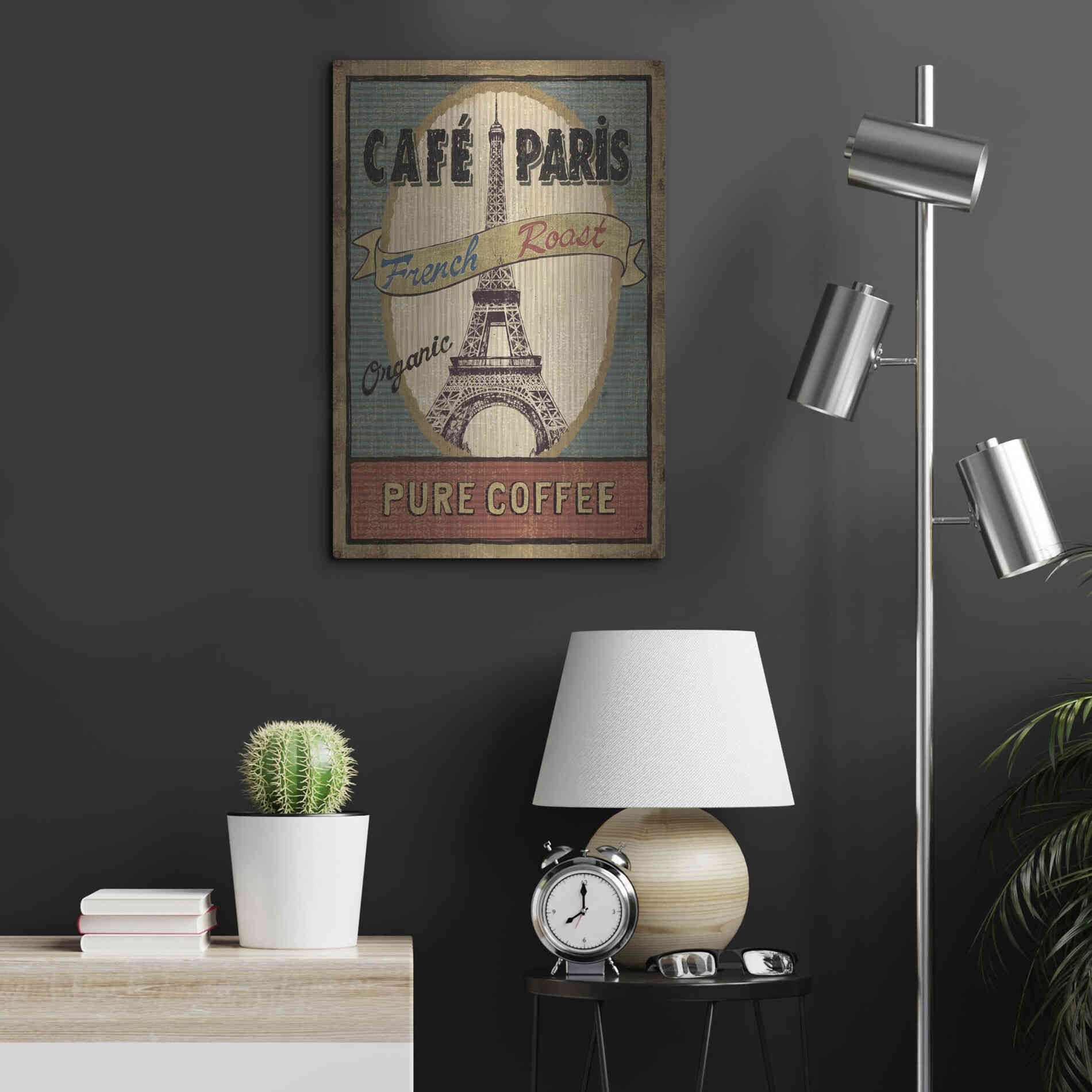 Luxe Metal Art 'Coffee Blend II' by Daphne Brissonet, Metal Wall Art,16x24