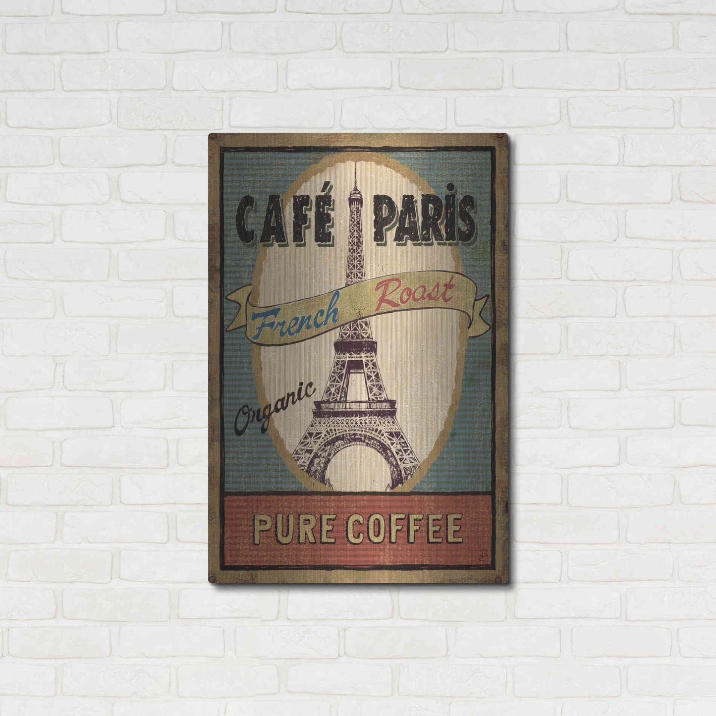 Luxe Metal Art 'Coffee Blend II' by Daphne Brissonet, Metal Wall Art,24x36