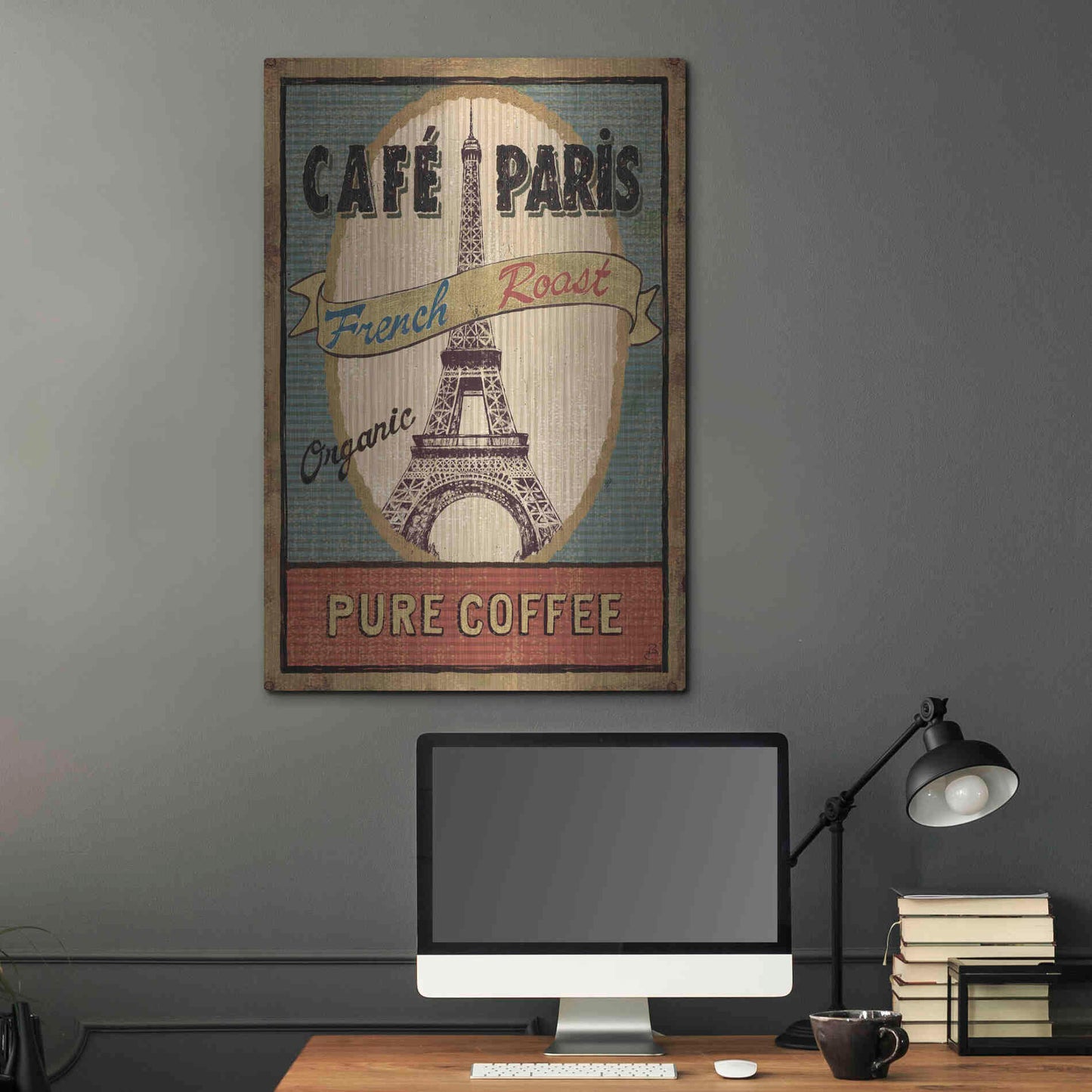 Luxe Metal Art 'Coffee Blend II' by Daphne Brissonet, Metal Wall Art,24x36