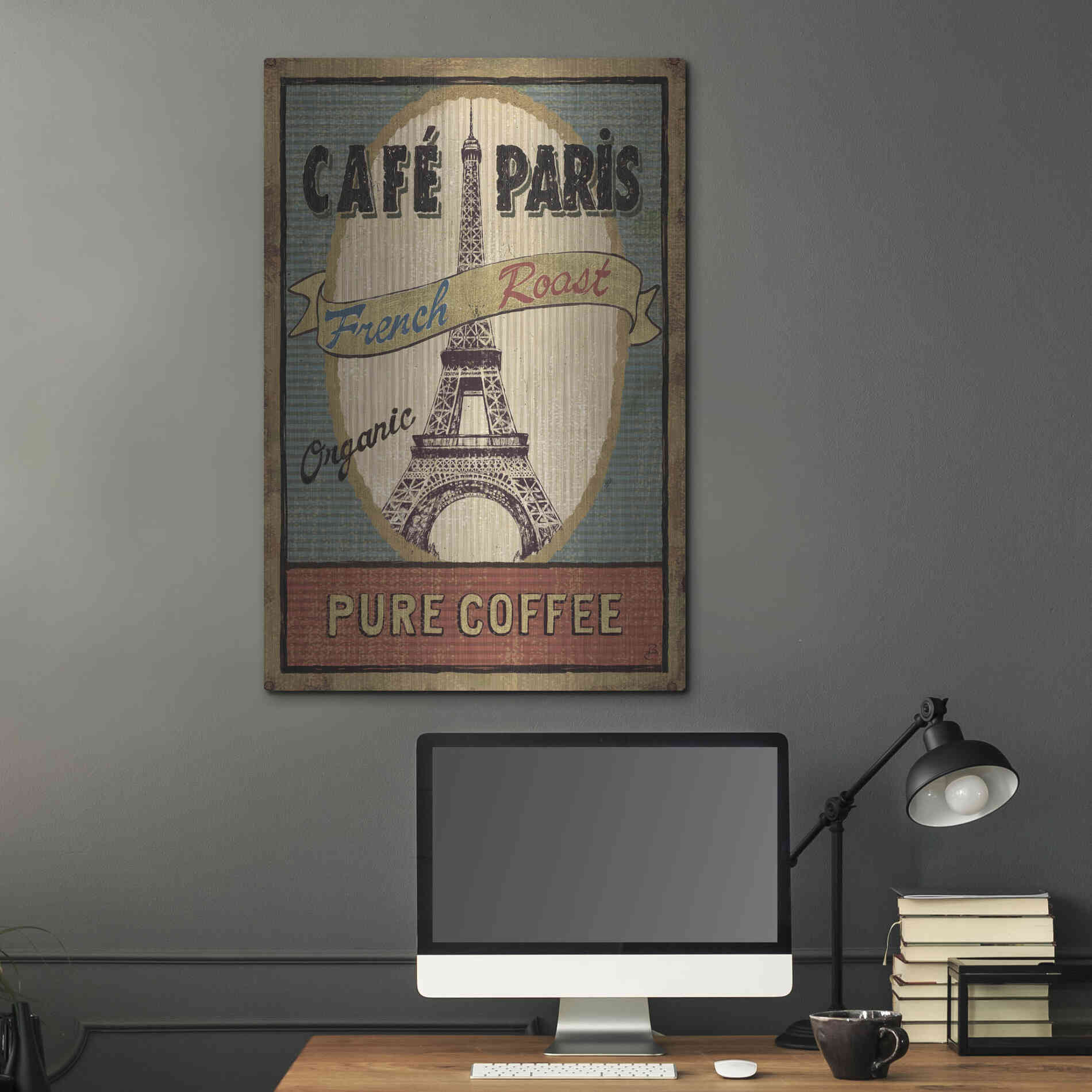 Luxe Metal Art 'Coffee Blend II' by Daphne Brissonet, Metal Wall Art,24x36