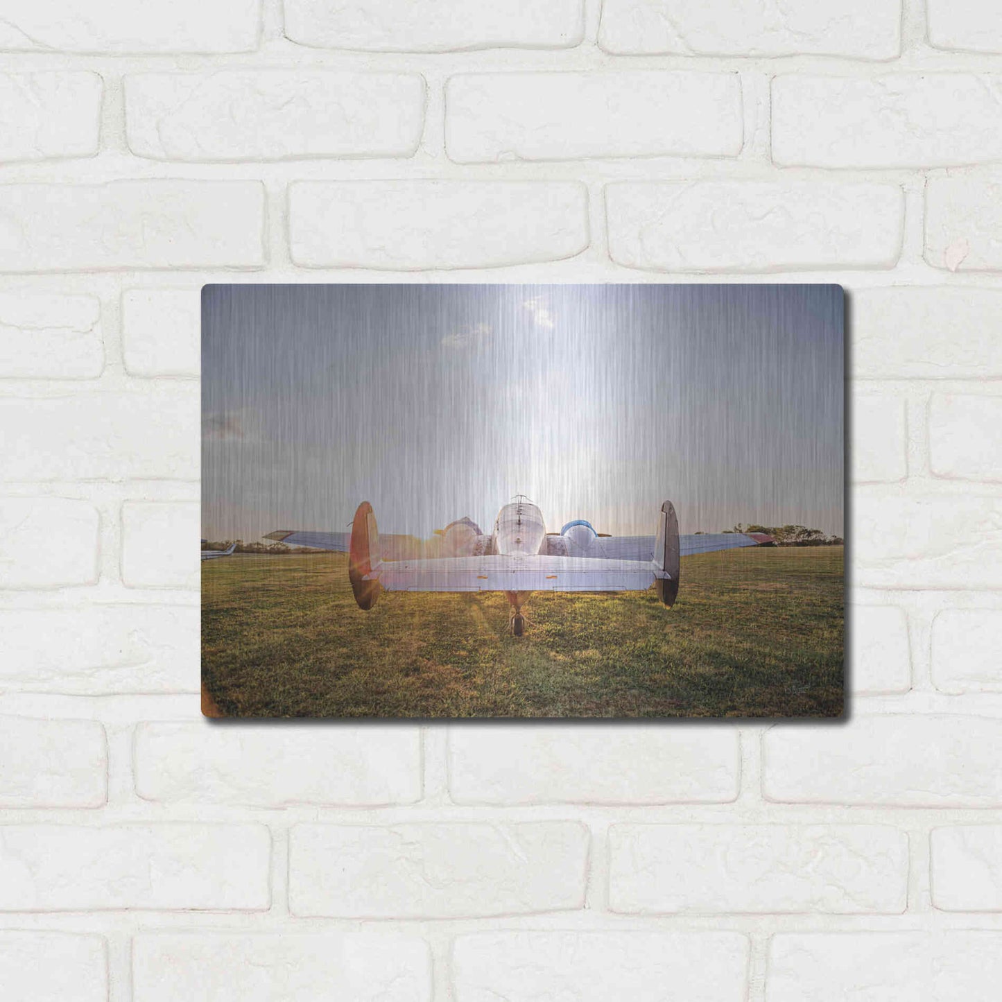 Luxe Metal Art 'Into the Sunset' by Donnie Quillen Metal Wall Art,16x12