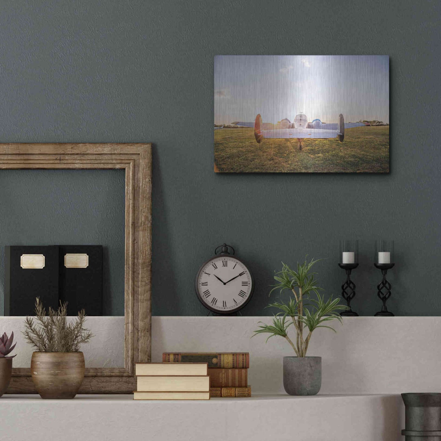 Luxe Metal Art 'Into the Sunset' by Donnie Quillen Metal Wall Art,16x12