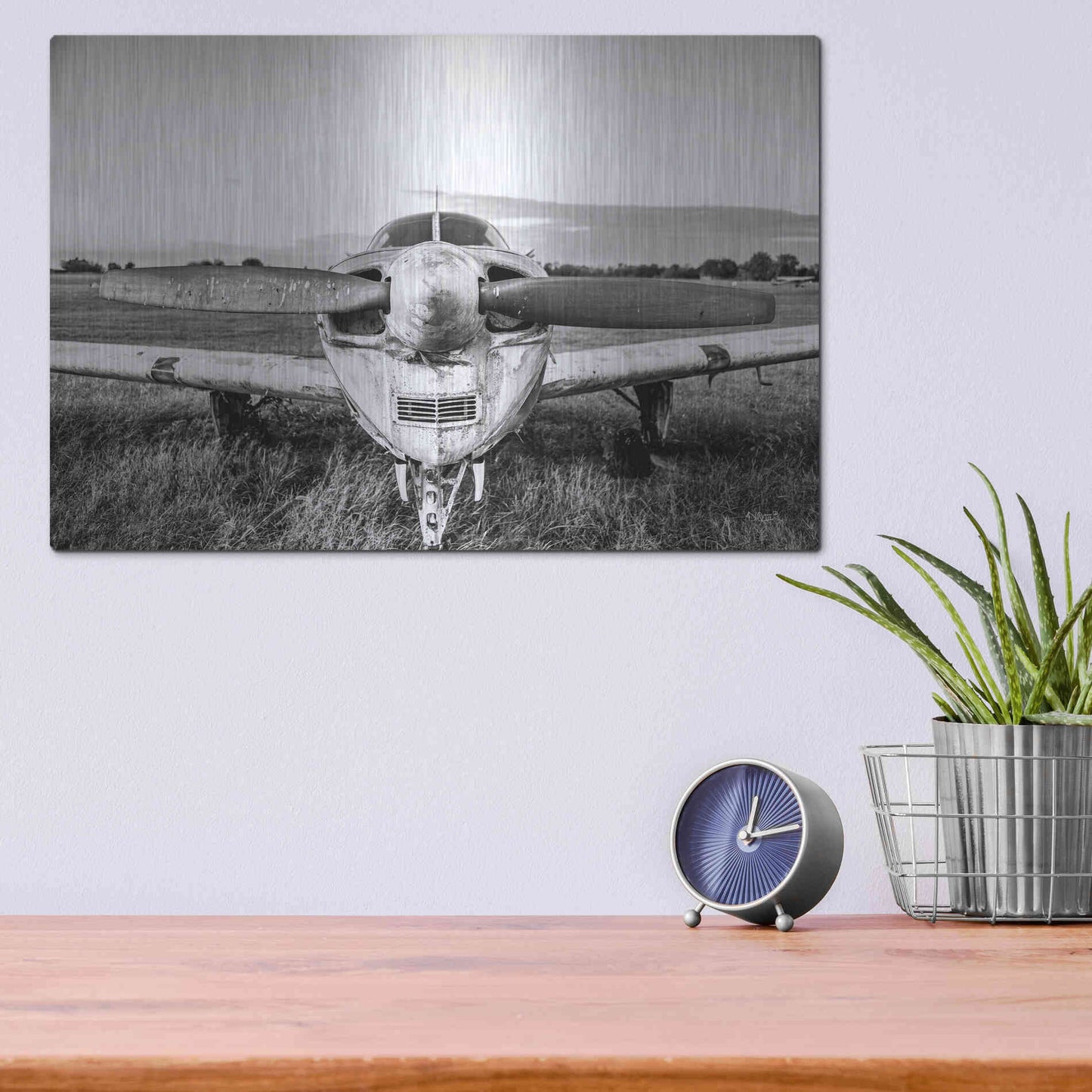 Luxe Metal Art 'Last Flight II' by Donnie Quillen Metal Wall Art,16x12