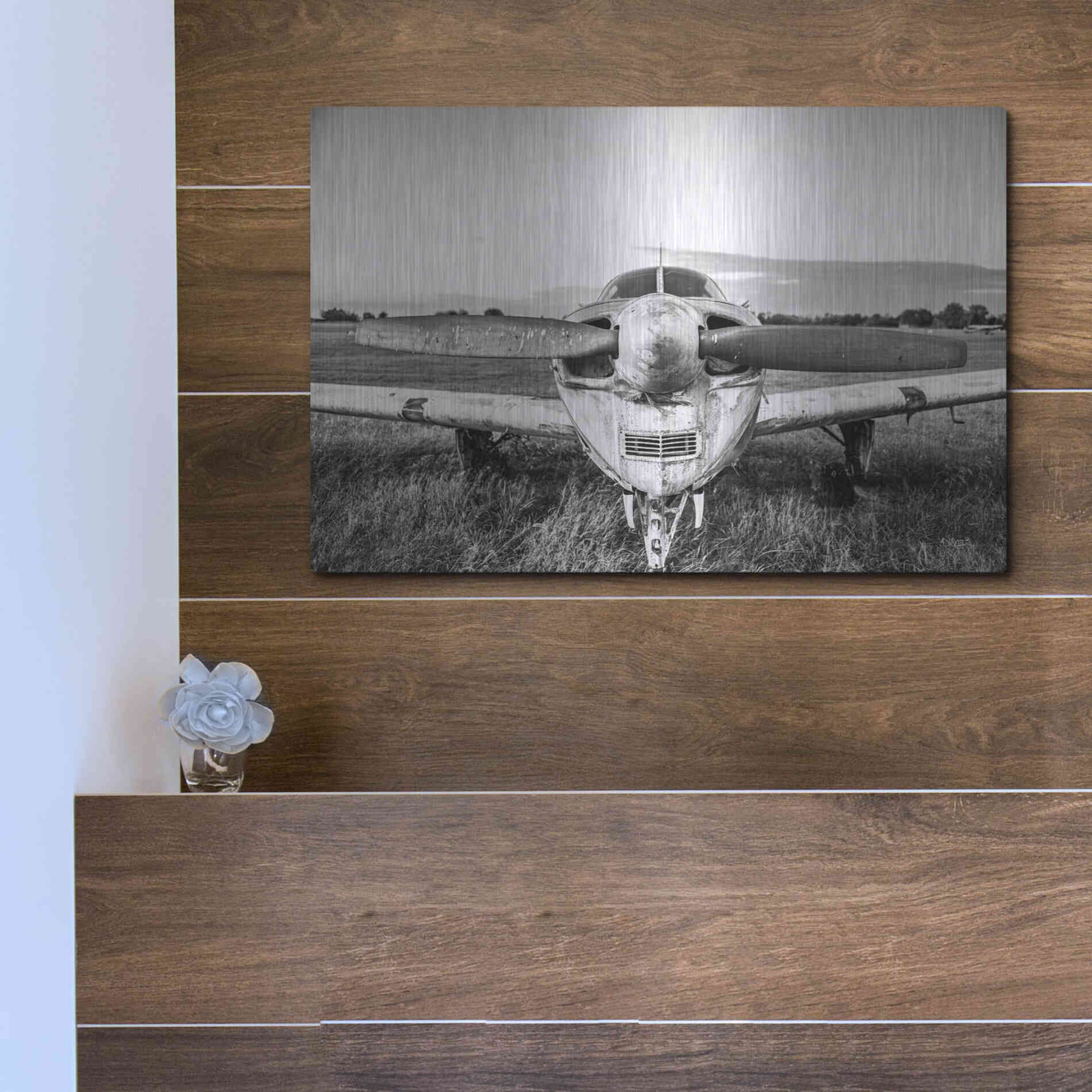 Luxe Metal Art 'Last Flight II' by Donnie Quillen Metal Wall Art,16x12
