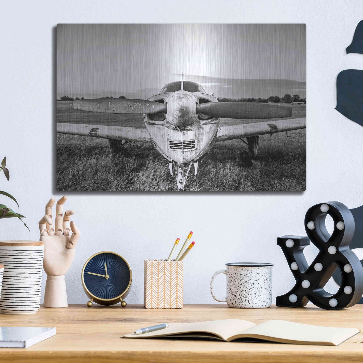 Luxe Metal Art 'Last Flight II' by Donnie Quillen Metal Wall Art,16x12