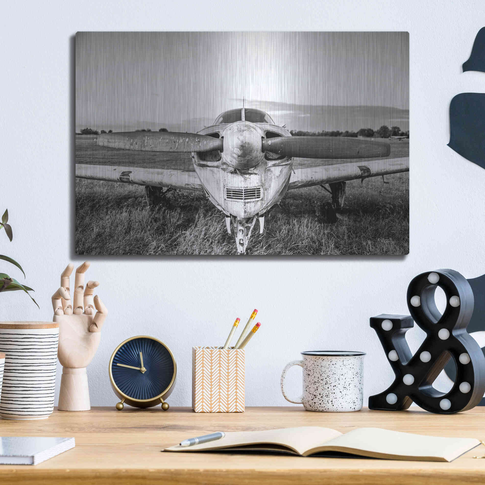 Luxe Metal Art 'Last Flight II' by Donnie Quillen Metal Wall Art,16x12