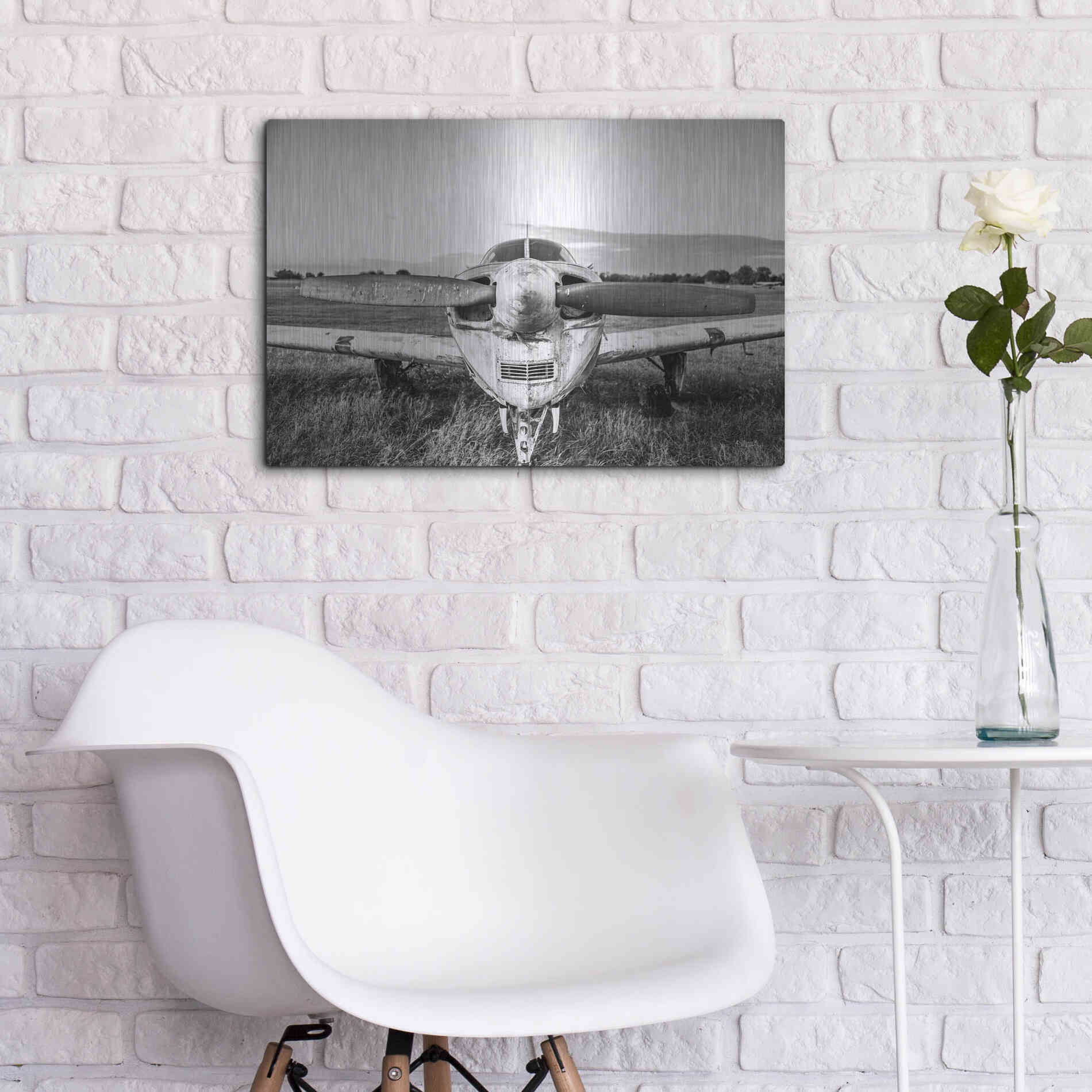Luxe Metal Art 'Last Flight II' by Donnie Quillen Metal Wall Art,24x16