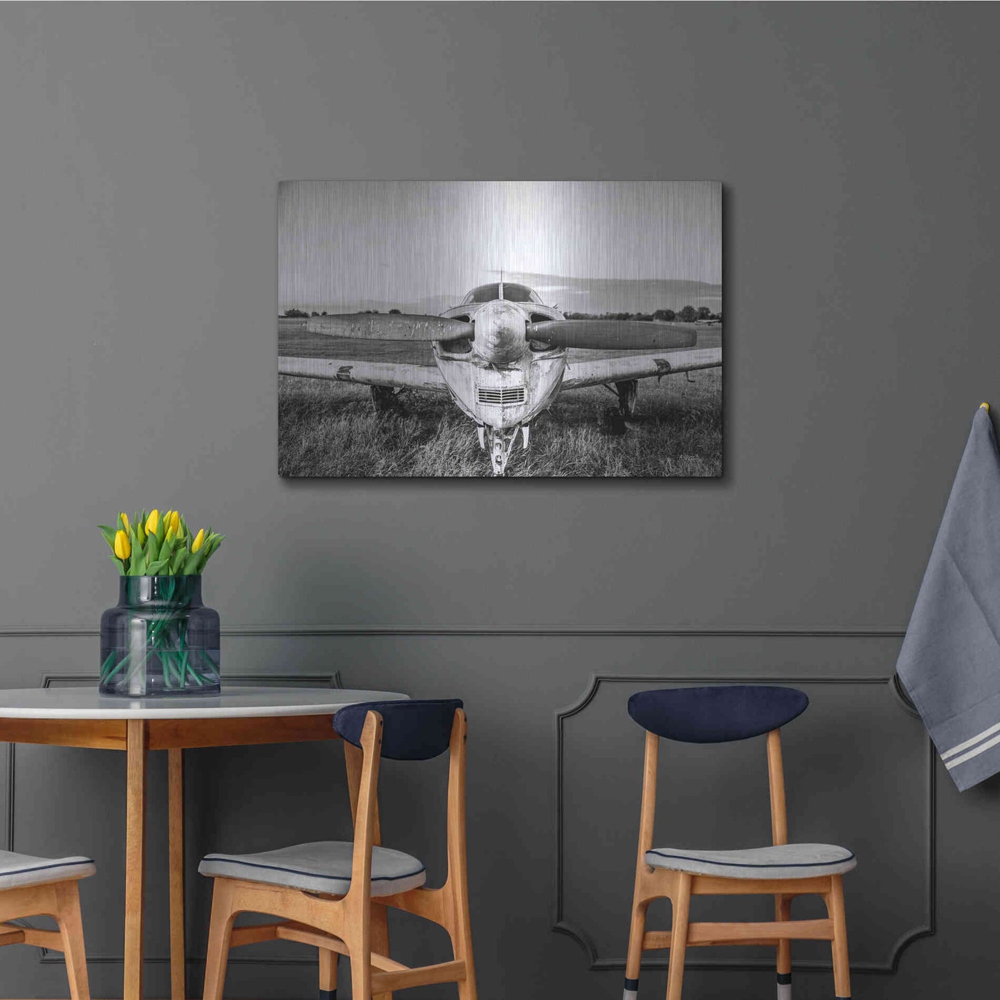Luxe Metal Art 'Last Flight II' by Donnie Quillen Metal Wall Art,36x24