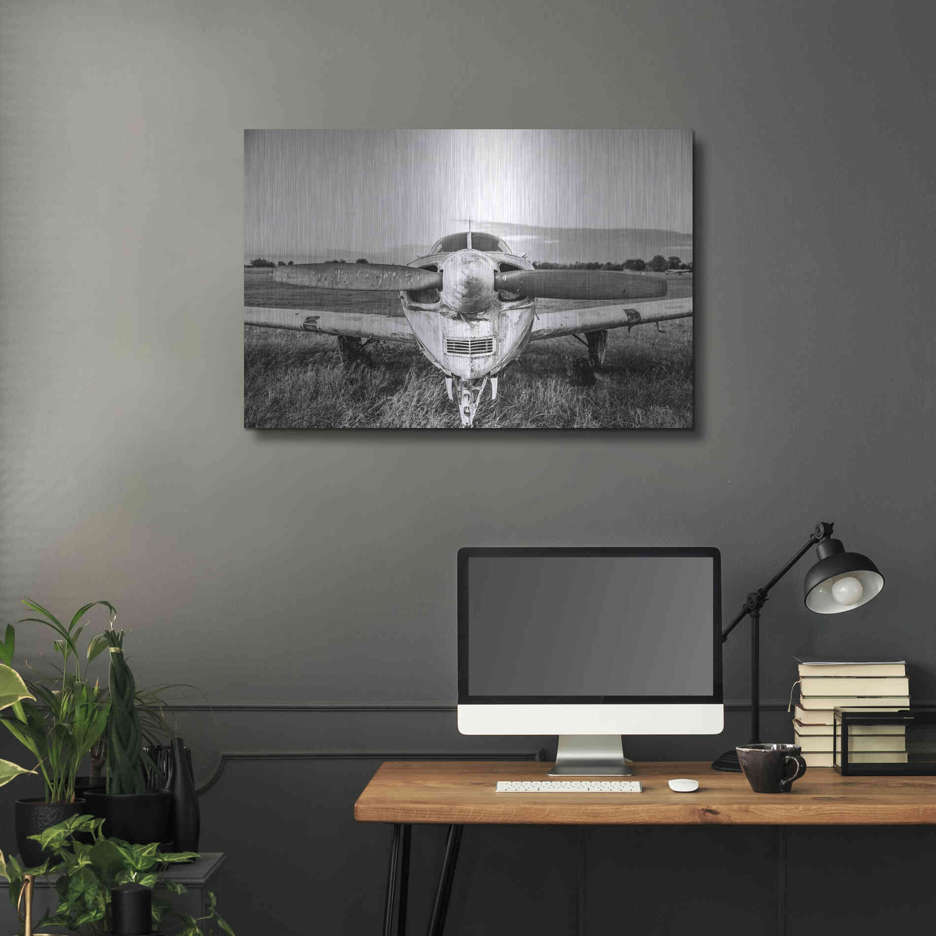 Luxe Metal Art 'Last Flight II' by Donnie Quillen Metal Wall Art,36x24