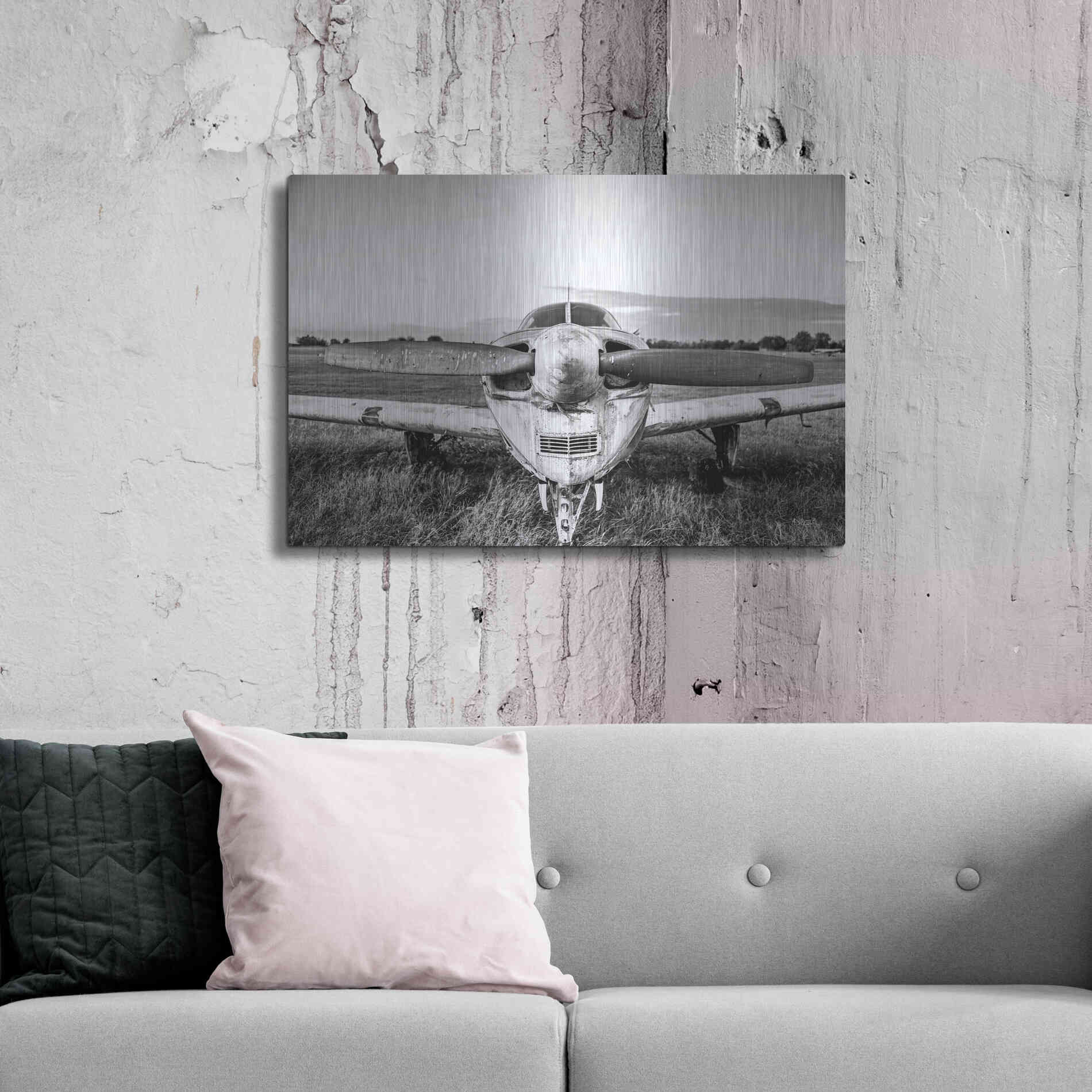 Luxe Metal Art 'Last Flight II' by Donnie Quillen Metal Wall Art,36x24