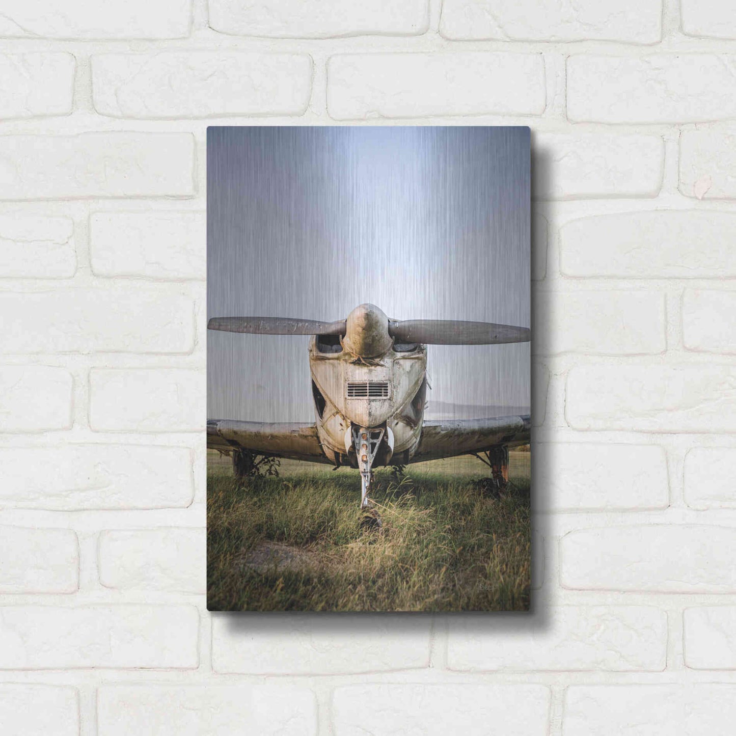 Luxe Metal Art 'Last Flight III' by Donnie Quillen Metal Wall Art,12x16