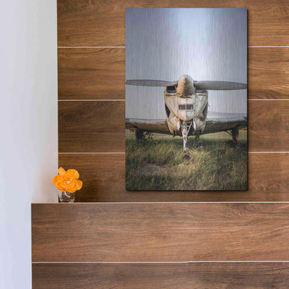 Luxe Metal Art 'Last Flight III' by Donnie Quillen Metal Wall Art,12x16