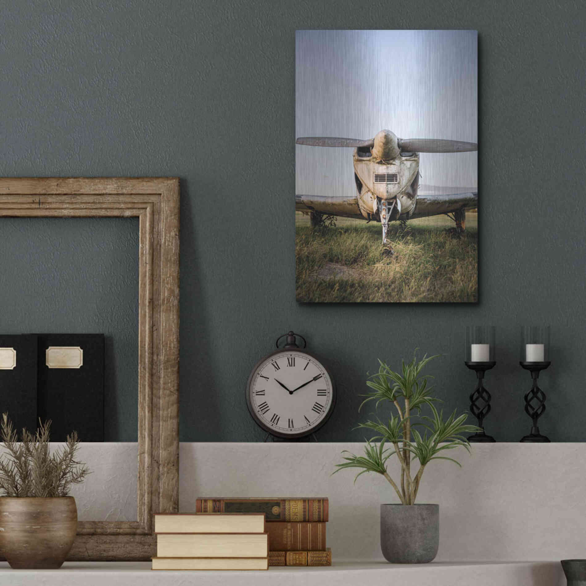 Luxe Metal Art 'Last Flight III' by Donnie Quillen Metal Wall Art,12x16