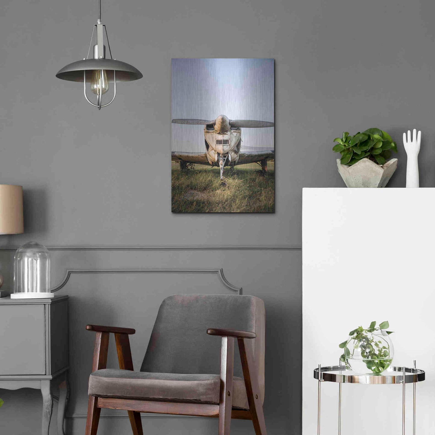 Luxe Metal Art 'Last Flight III' by Donnie Quillen Metal Wall Art,16x24