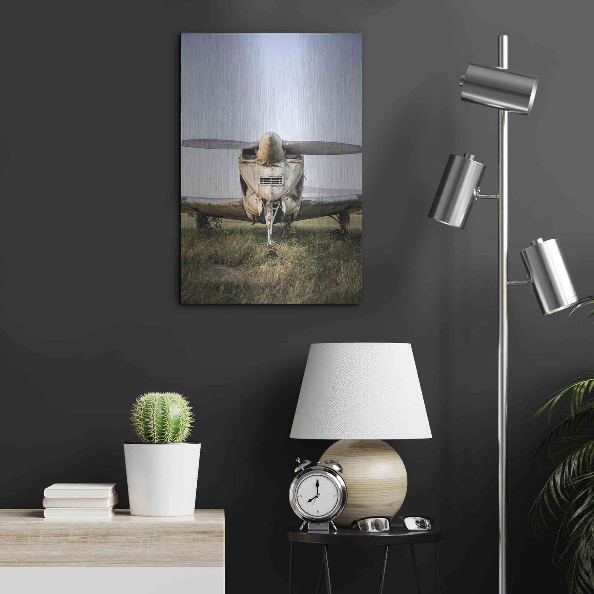 Luxe Metal Art 'Last Flight III' by Donnie Quillen Metal Wall Art,16x24