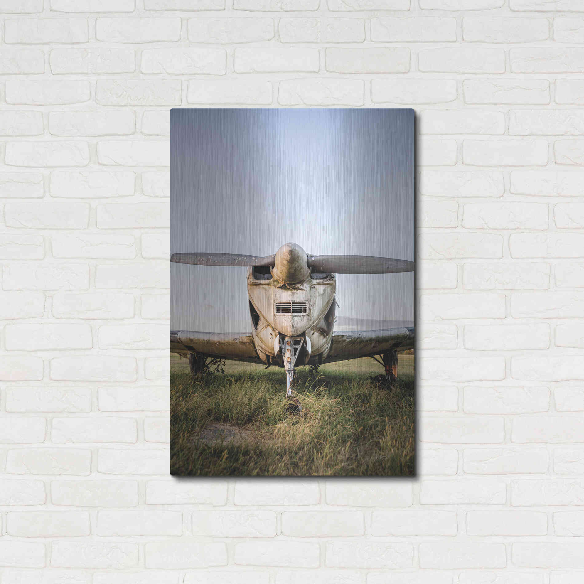 Luxe Metal Art 'Last Flight III' by Donnie Quillen Metal Wall Art,24x36