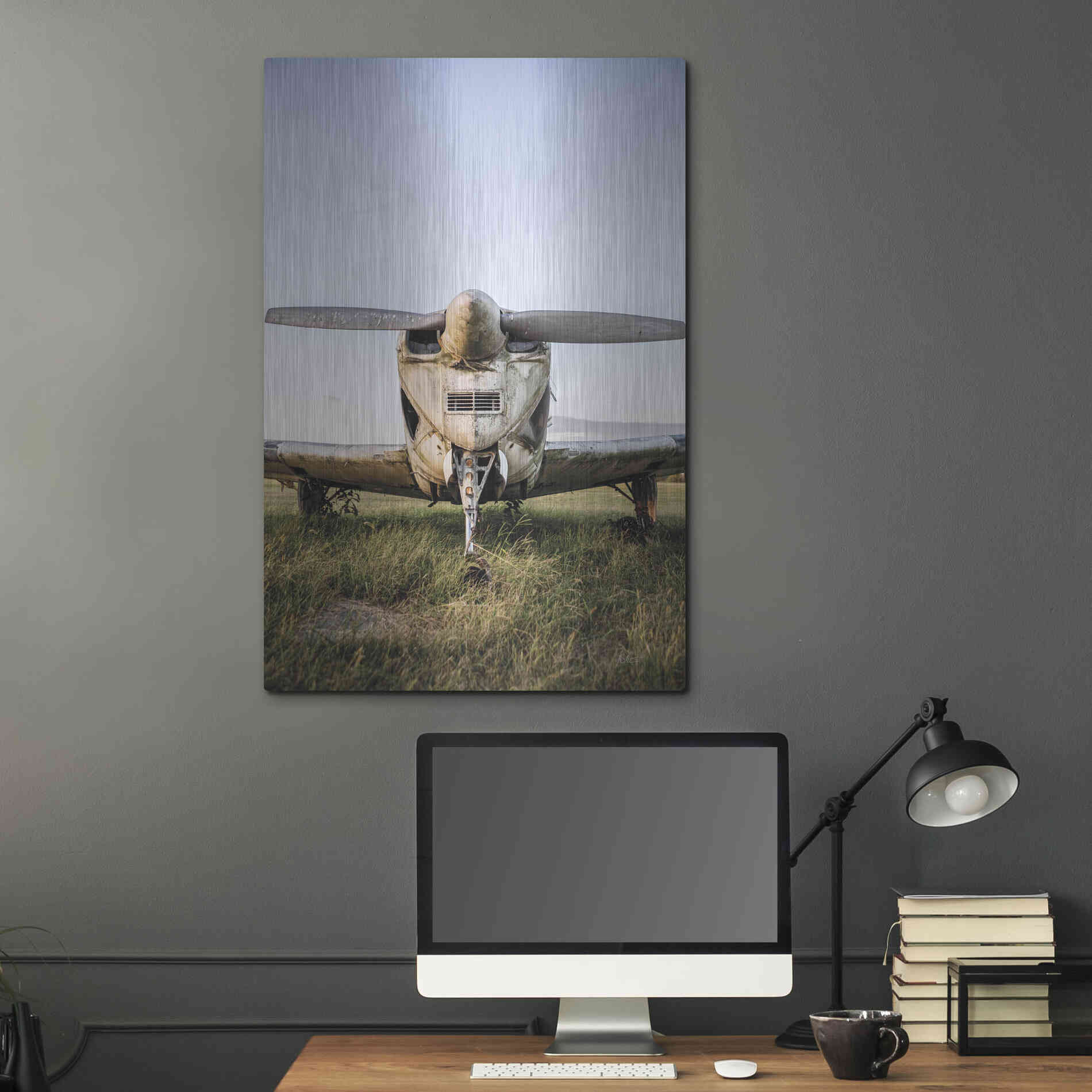 Luxe Metal Art 'Last Flight III' by Donnie Quillen Metal Wall Art,24x36