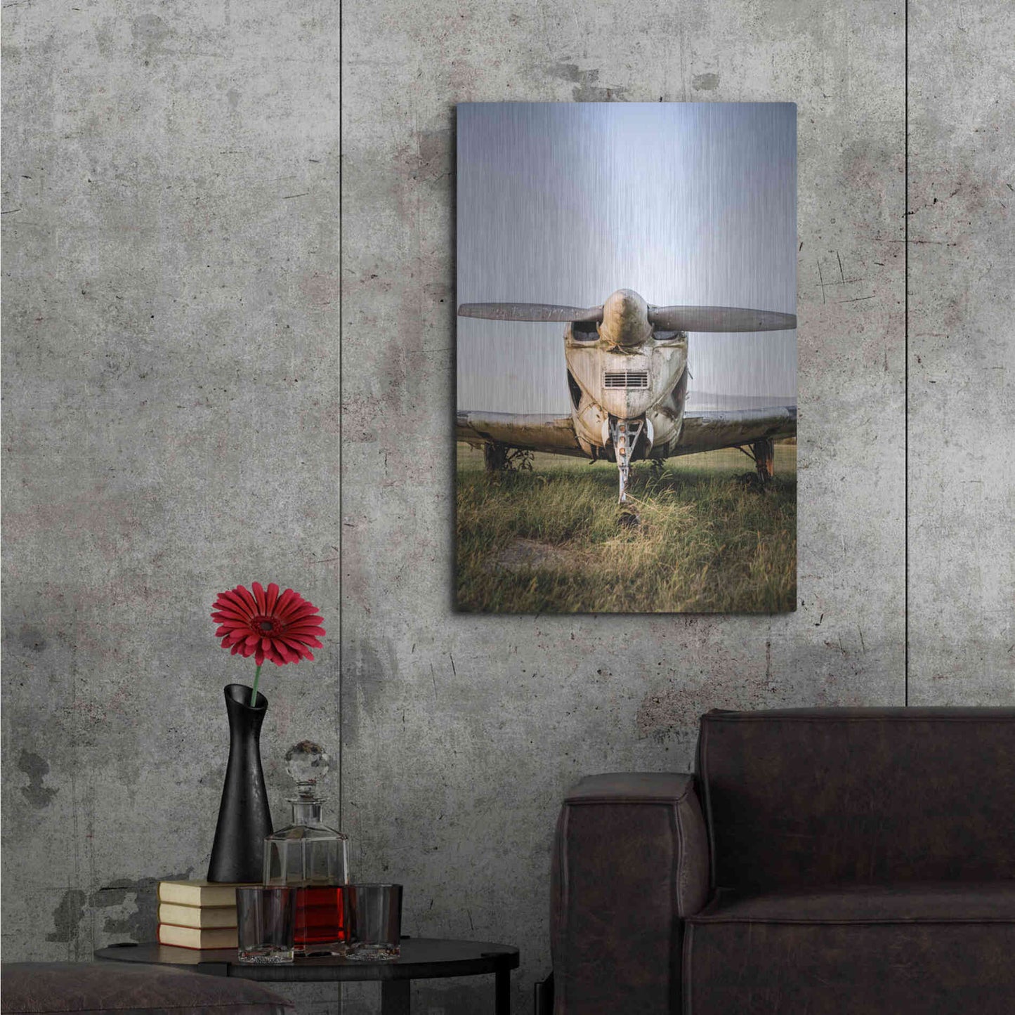 Luxe Metal Art 'Last Flight III' by Donnie Quillen Metal Wall Art,24x36