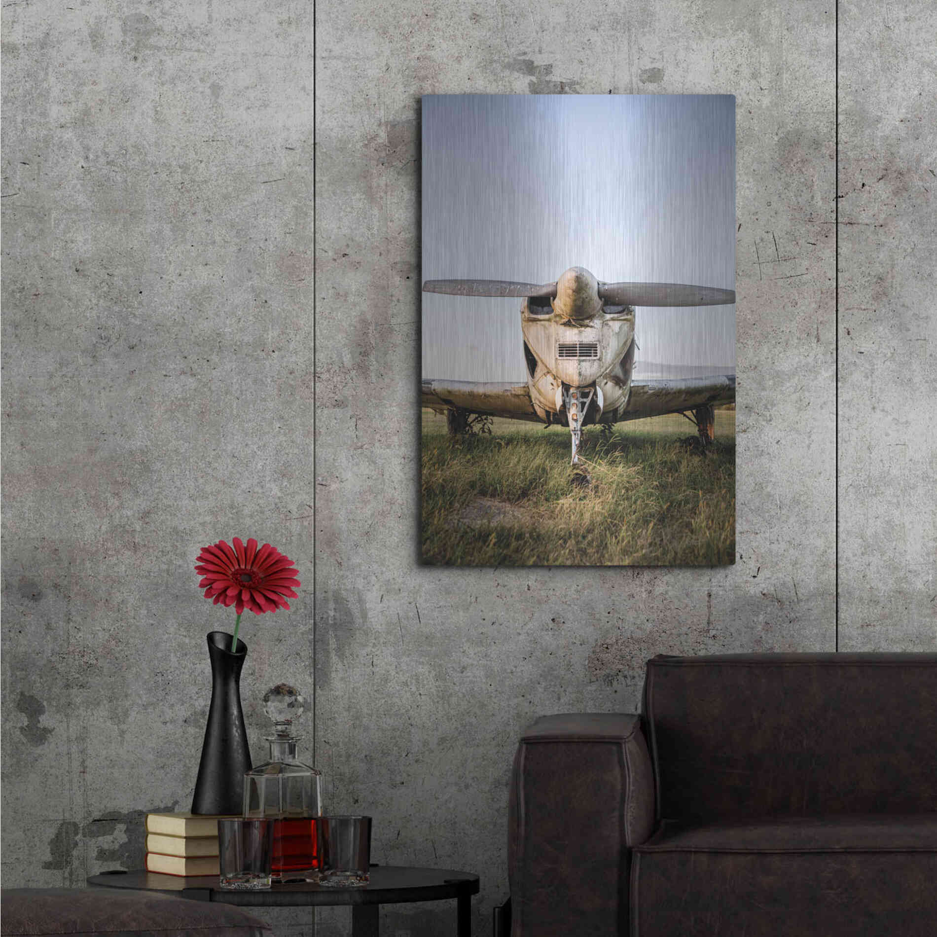 Luxe Metal Art 'Last Flight III' by Donnie Quillen Metal Wall Art,24x36