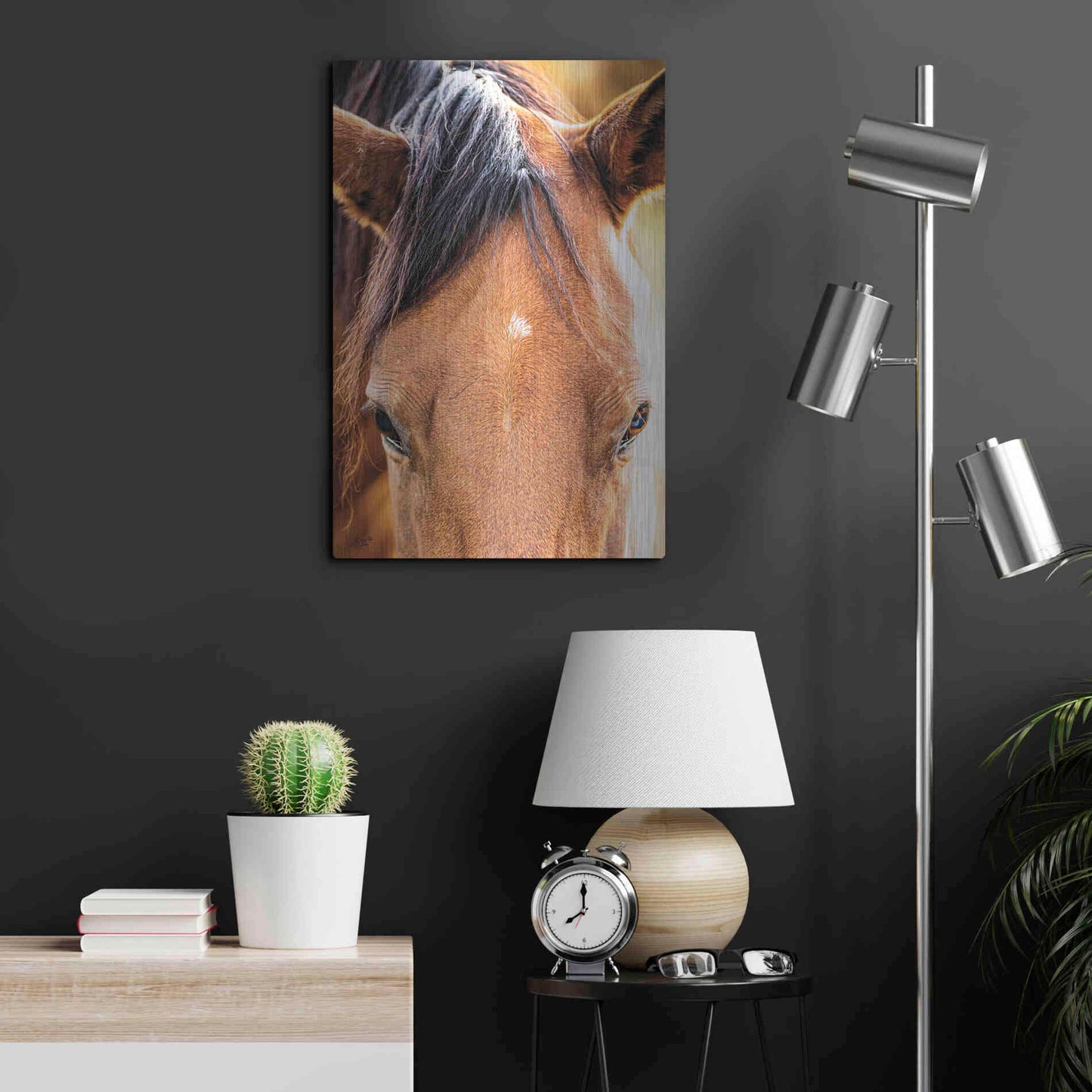 Luxe Metal Art 'Soft Brown' by Donnie Quillen Metal Wall Art,16x24