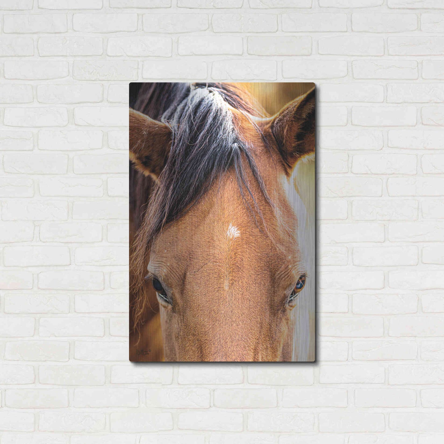 Luxe Metal Art 'Soft Brown' by Donnie Quillen Metal Wall Art,24x36