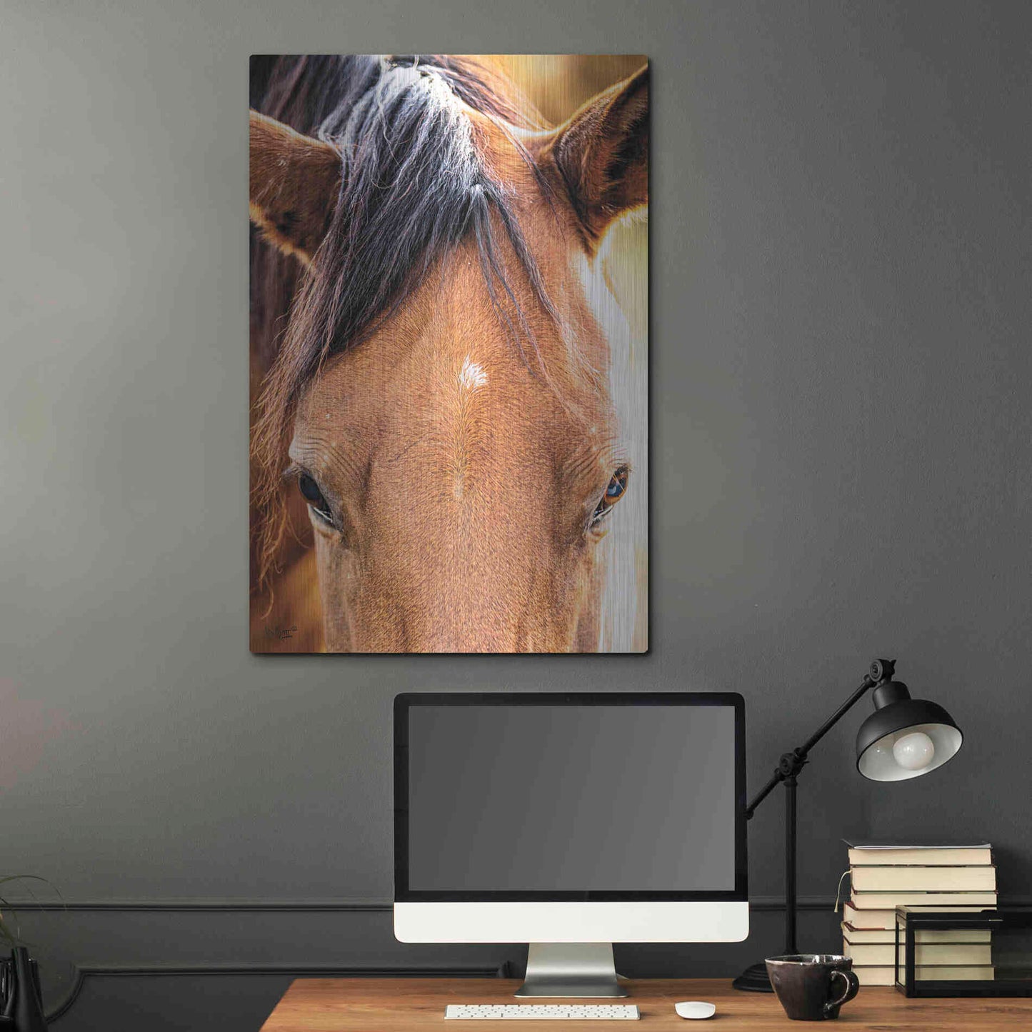 Luxe Metal Art 'Soft Brown' by Donnie Quillen Metal Wall Art,24x36