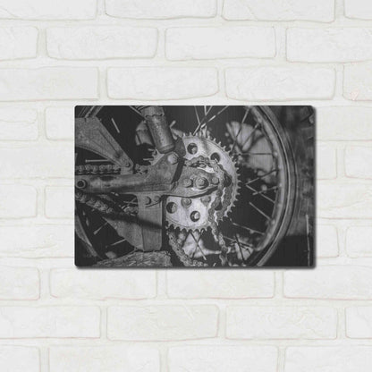 Luxe Metal Art 'Rusted Spoke' by Donnie Quillen Metal Wall Art,16x12