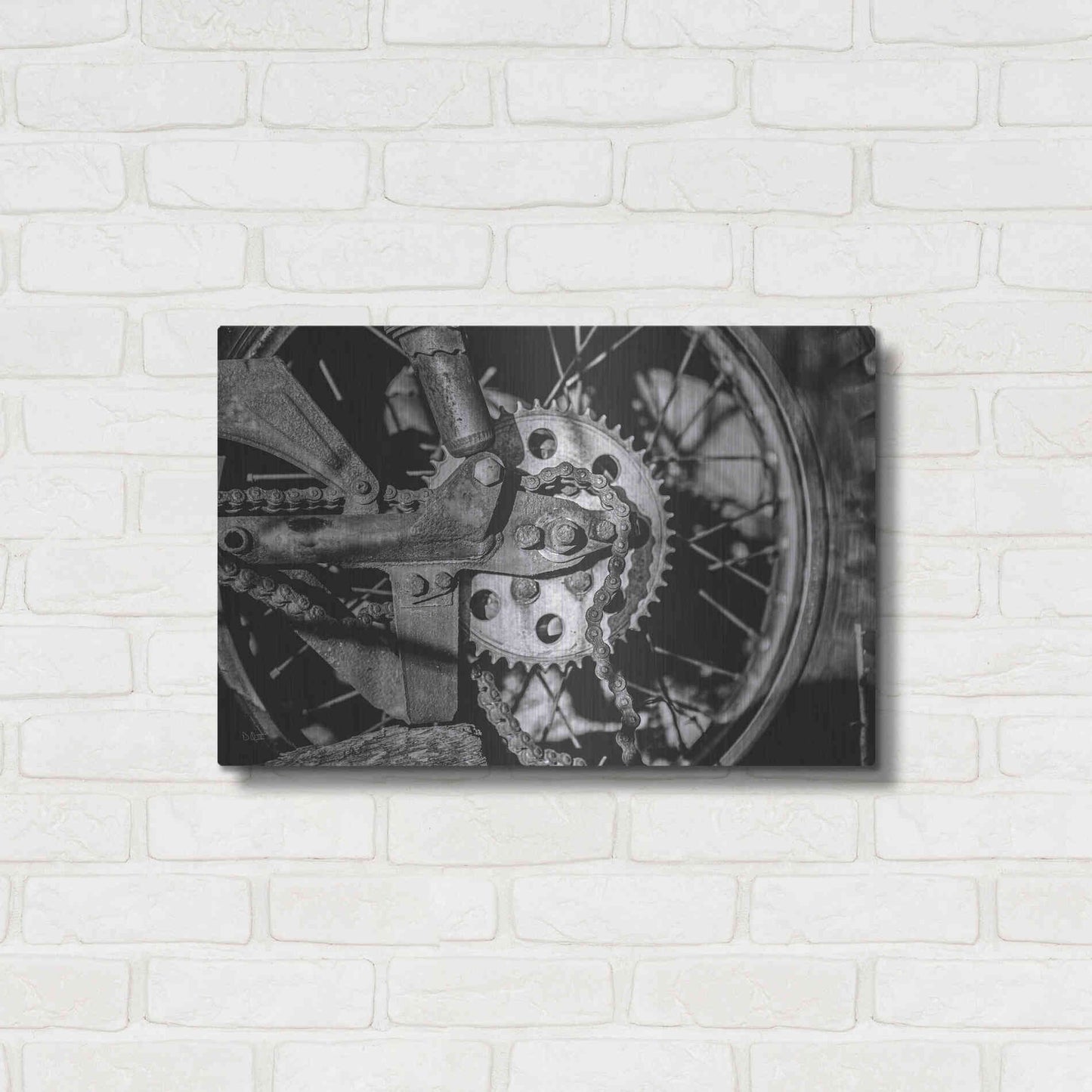 Luxe Metal Art 'Rusted Spoke' by Donnie Quillen Metal Wall Art,24x16