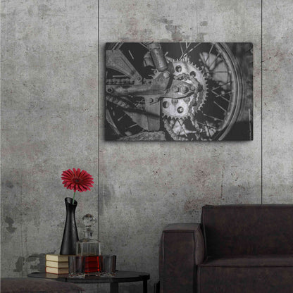 Luxe Metal Art 'Rusted Spoke' by Donnie Quillen Metal Wall Art,36x24
