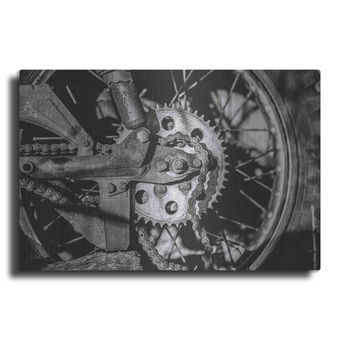 Luxe Metal Art 'Rusted Spoke' by Donnie Quillen Metal Wall Art