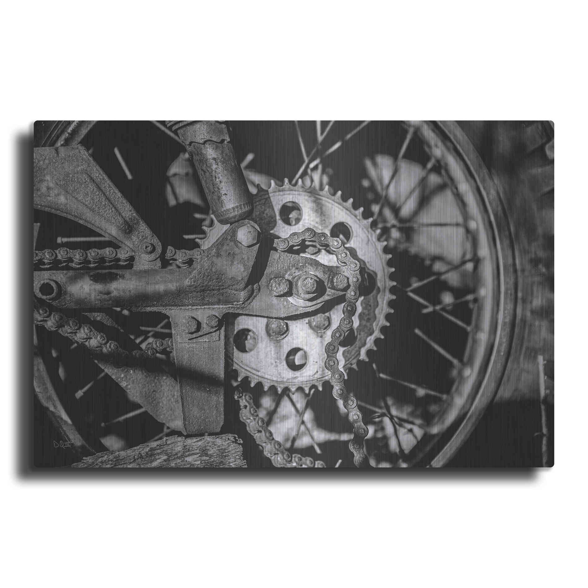 Luxe Metal Art 'Rusted Spoke' by Donnie Quillen Metal Wall Art