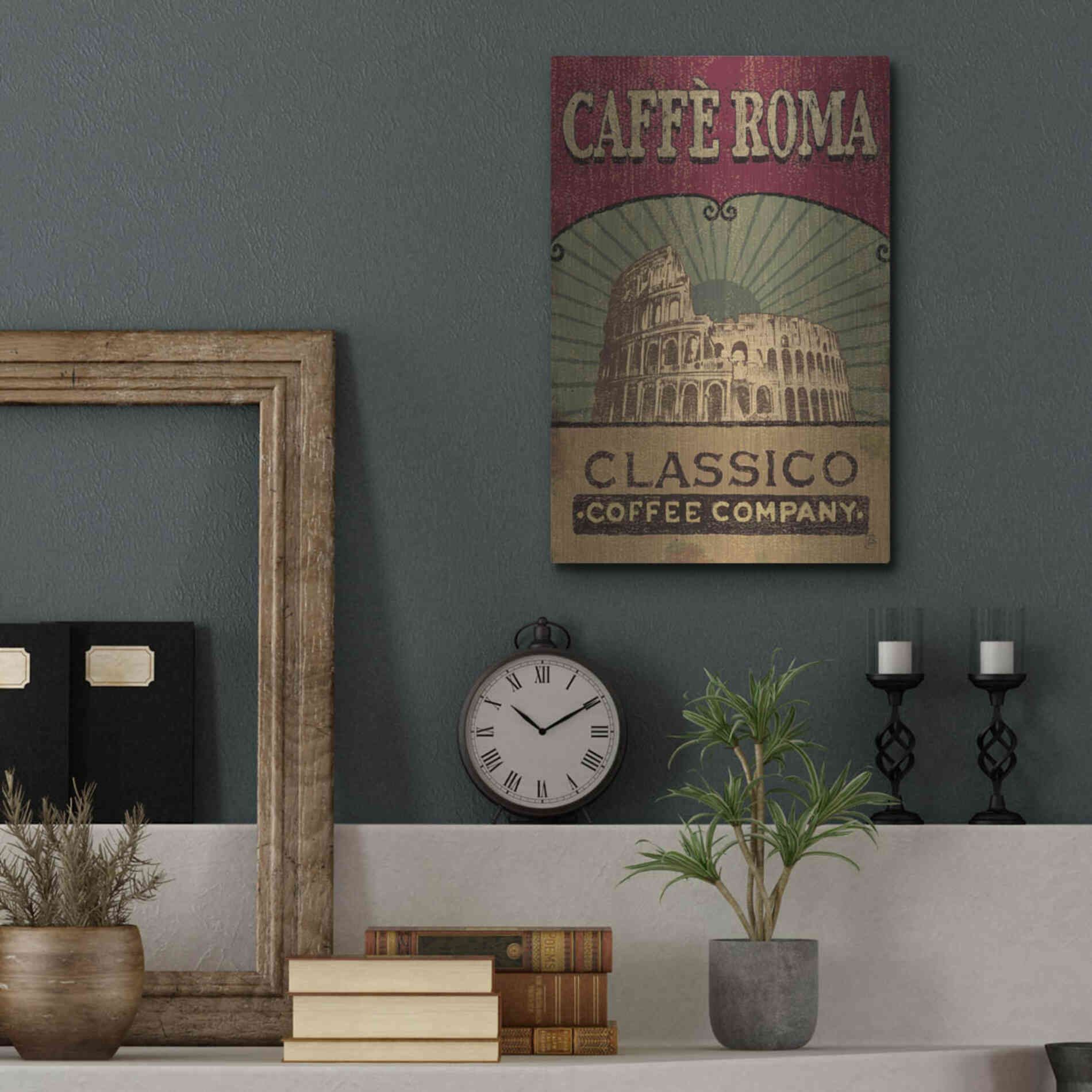 Luxe Metal Art 'Coffee Blend I' by Daphne Brissonet, Metal Wall Art,12x16