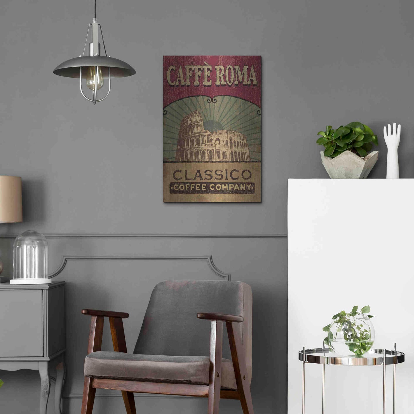 Luxe Metal Art 'Coffee Blend I' by Daphne Brissonet, Metal Wall Art,16x24