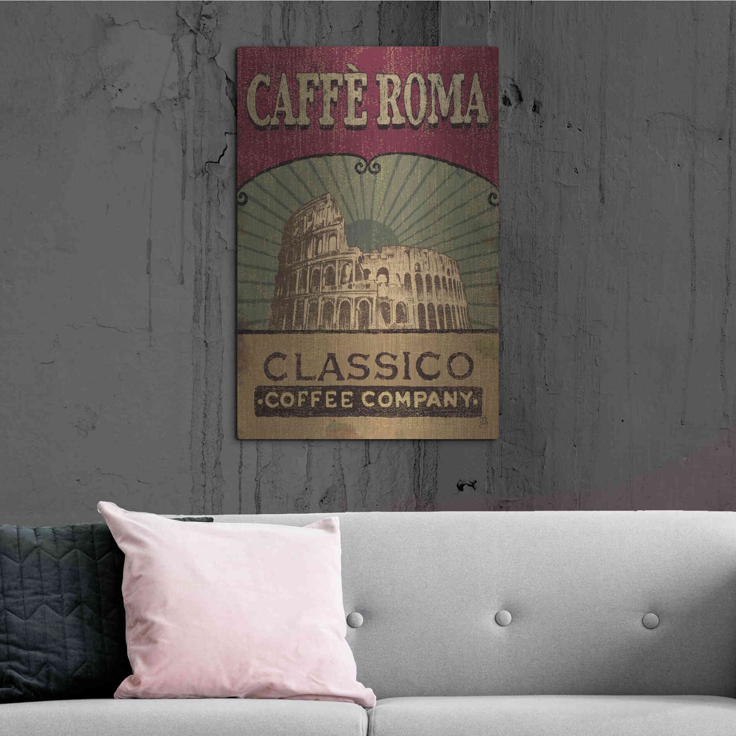 Luxe Metal Art 'Coffee Blend I' by Daphne Brissonet, Metal Wall Art,24x36