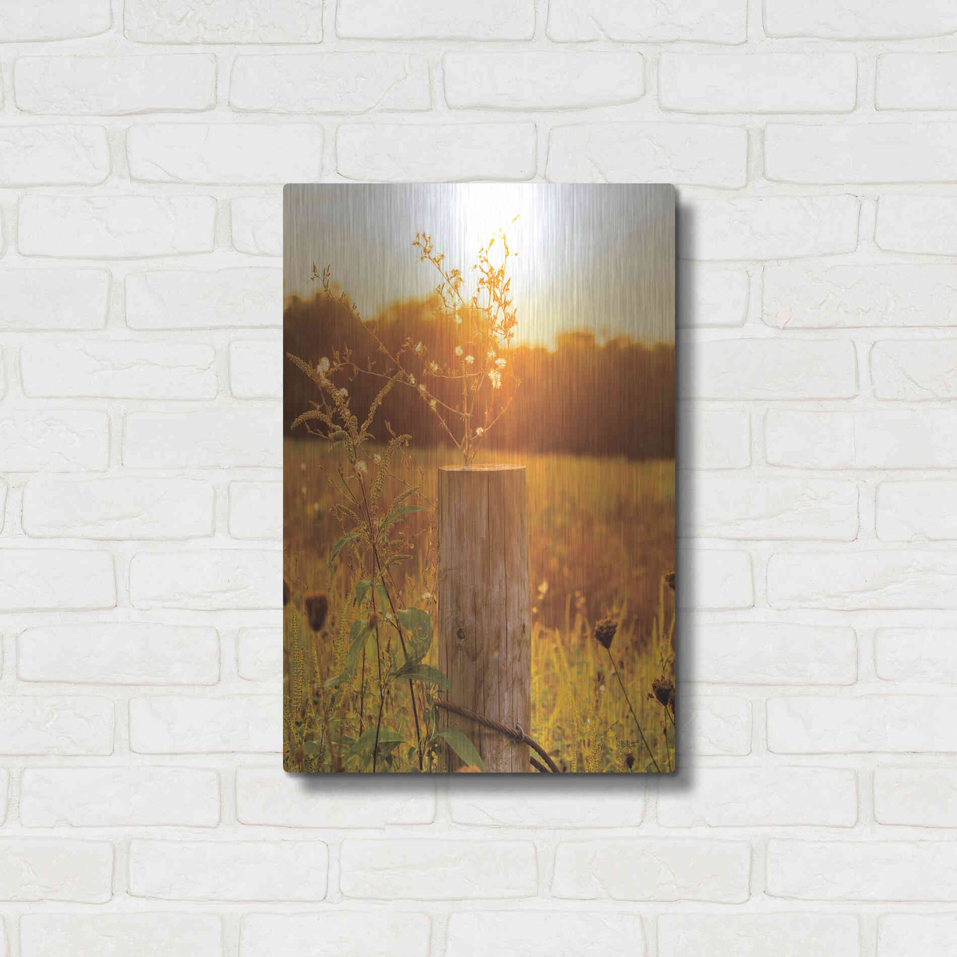 Luxe Metal Art 'Post' by Donnie Quillen Metal Wall Art,16x24