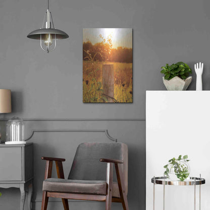 Luxe Metal Art 'Post' by Donnie Quillen Metal Wall Art,16x24