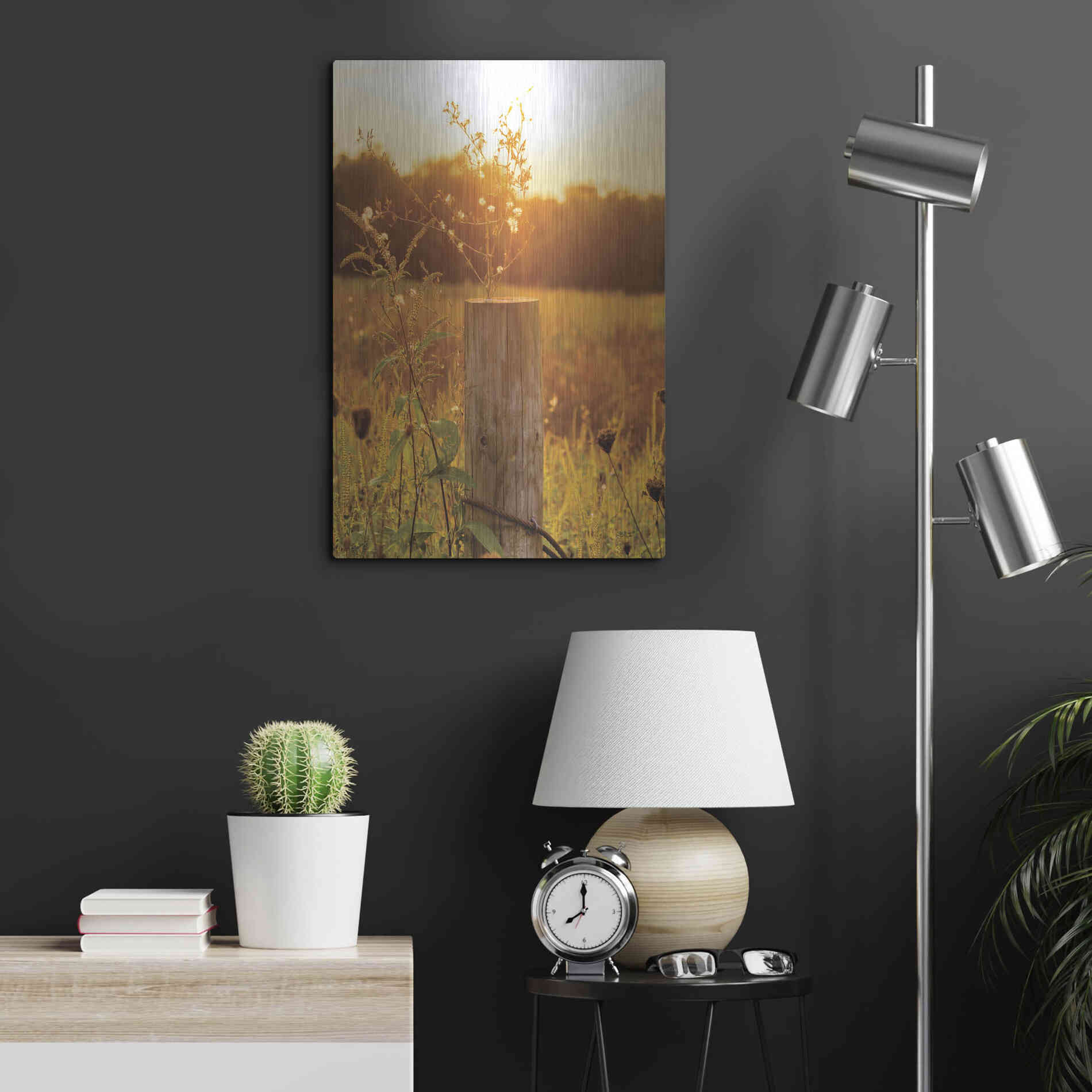 Luxe Metal Art 'Post' by Donnie Quillen Metal Wall Art,16x24