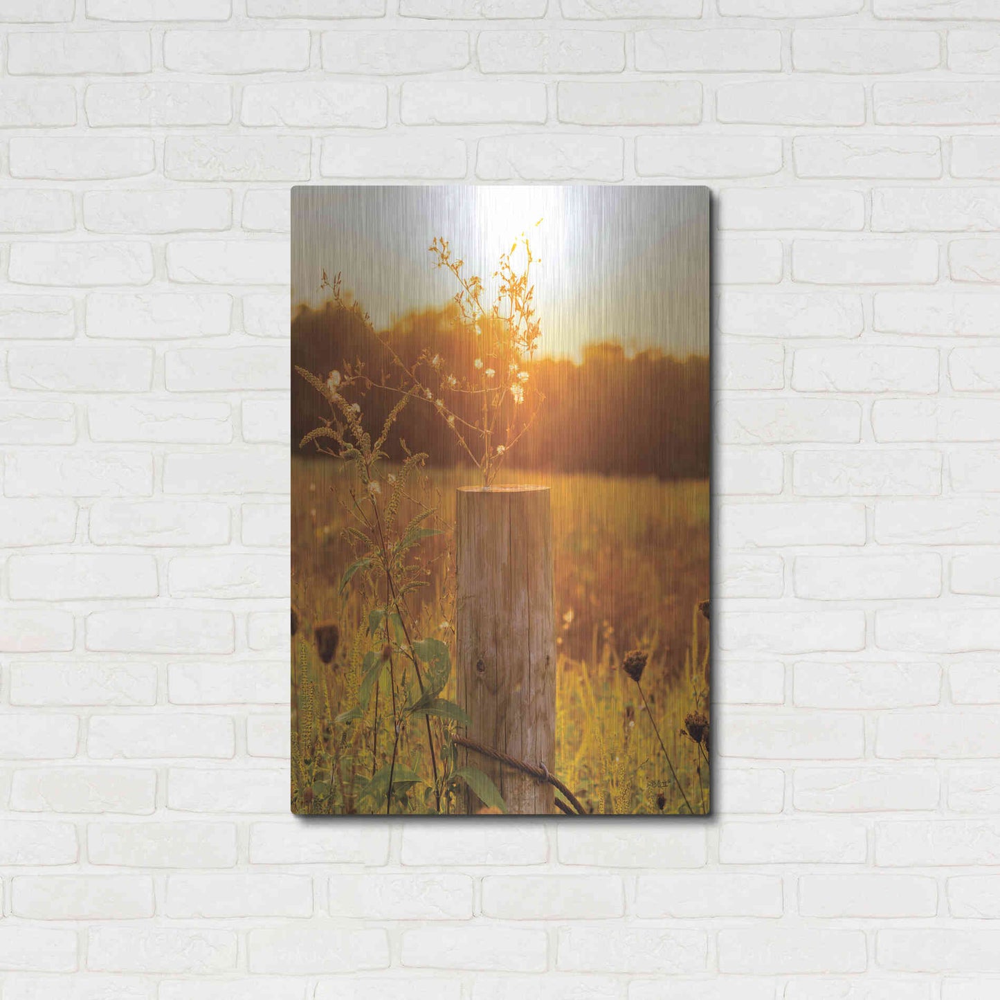 Luxe Metal Art 'Post' by Donnie Quillen Metal Wall Art,24x36