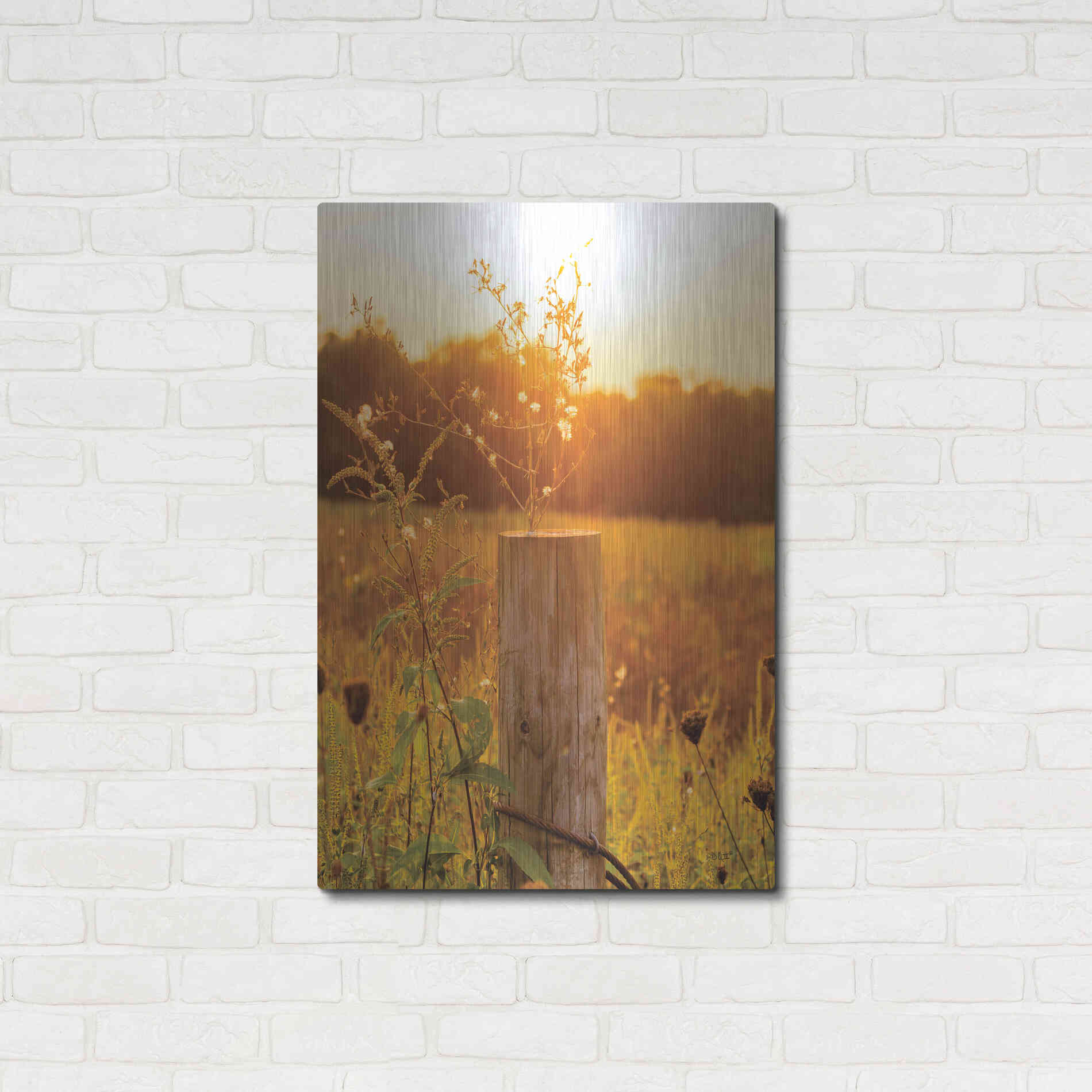 Luxe Metal Art 'Post' by Donnie Quillen Metal Wall Art,24x36