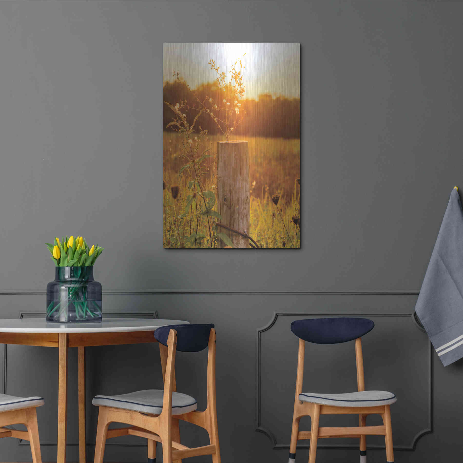 Luxe Metal Art 'Post' by Donnie Quillen Metal Wall Art,24x36