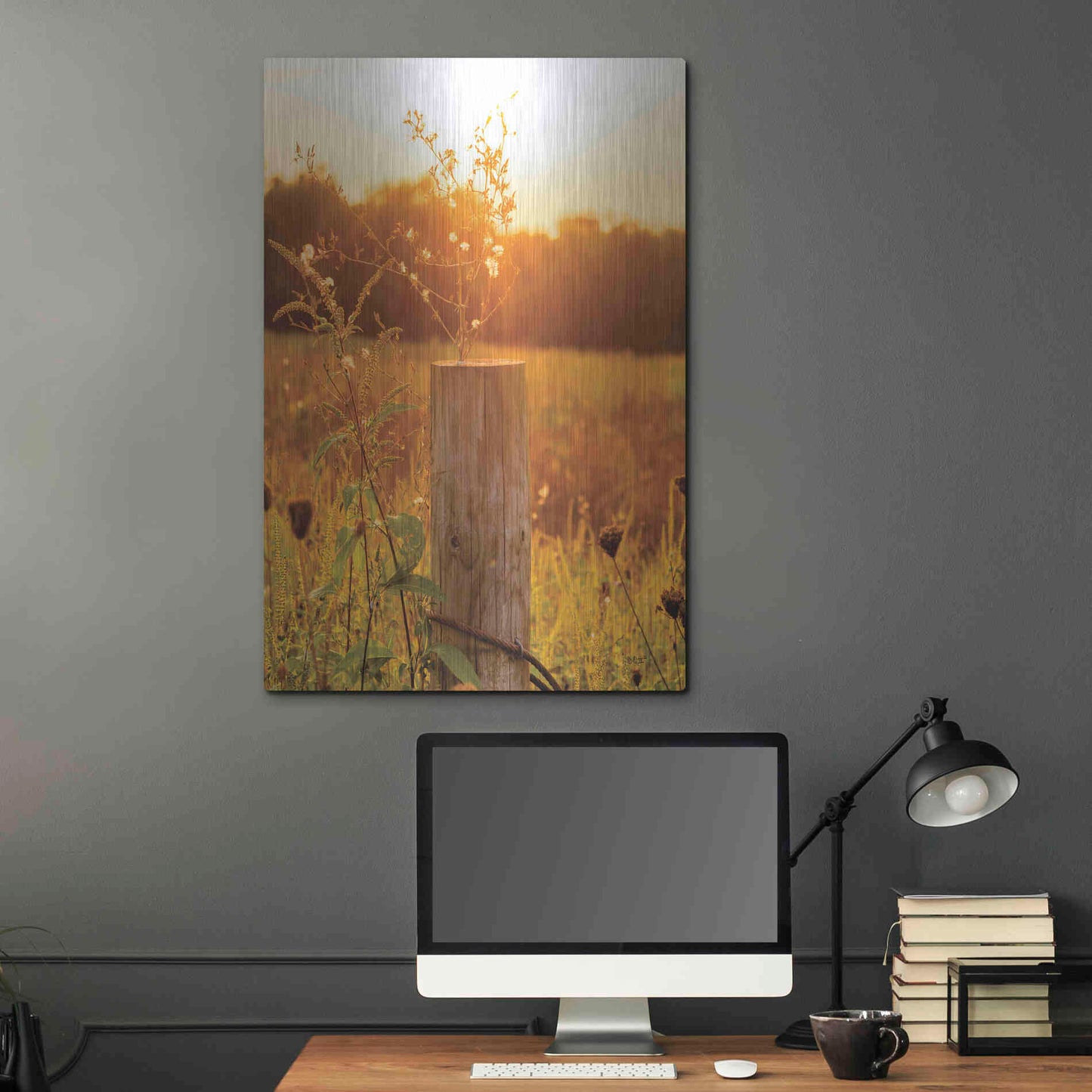 Luxe Metal Art 'Post' by Donnie Quillen Metal Wall Art,24x36