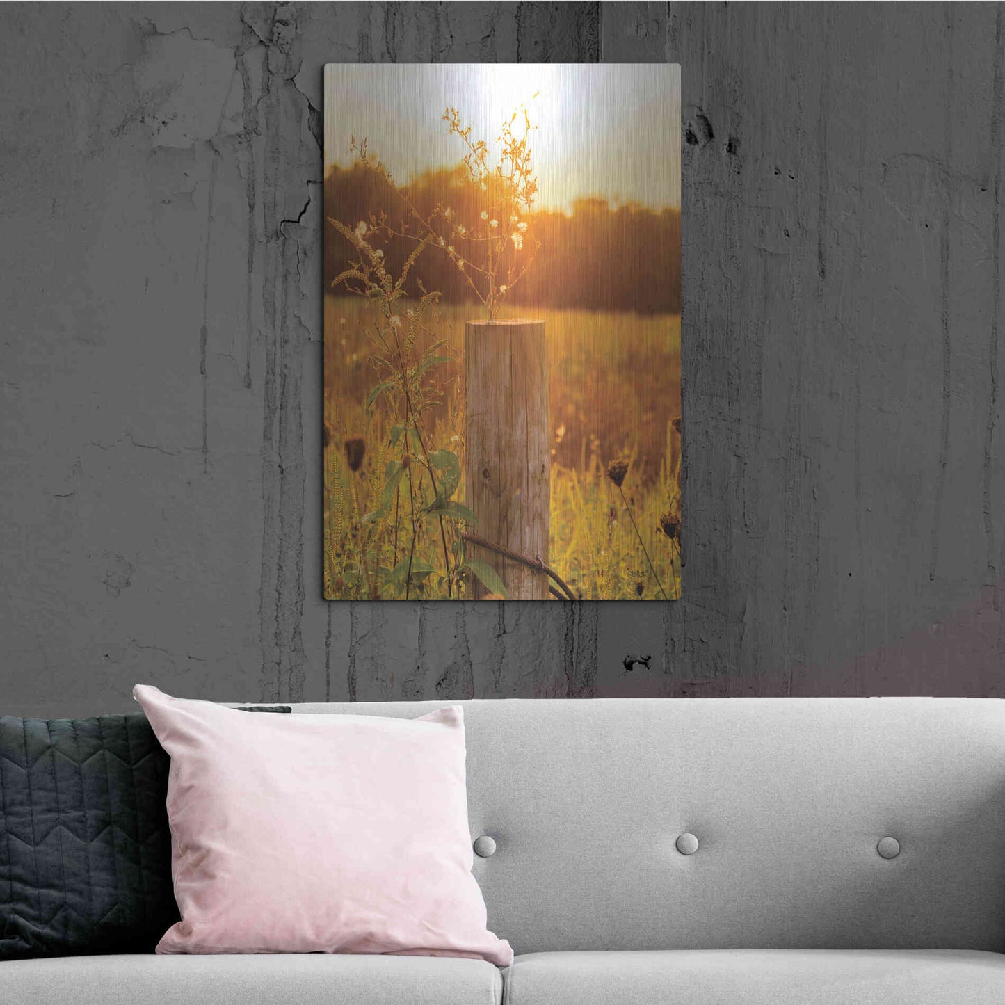 Luxe Metal Art 'Post' by Donnie Quillen Metal Wall Art,24x36