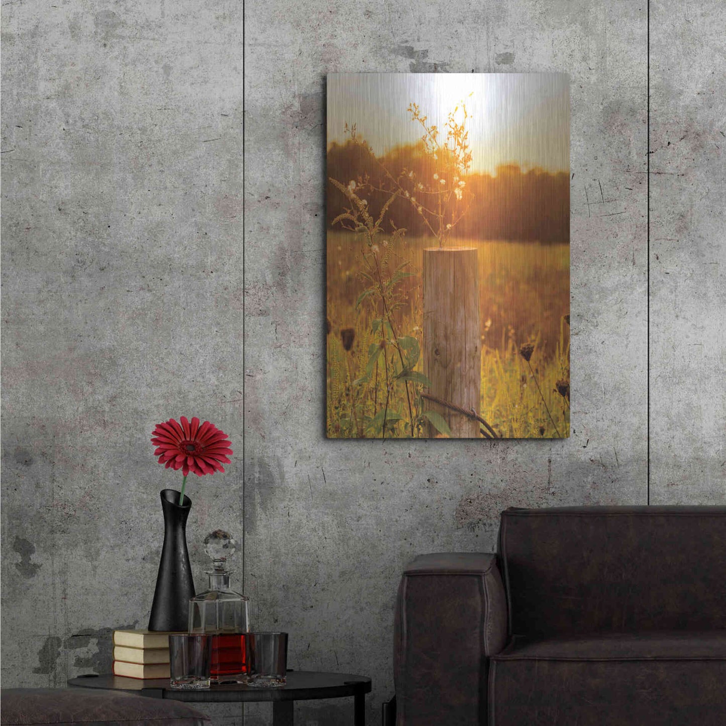 Luxe Metal Art 'Post' by Donnie Quillen Metal Wall Art,24x36